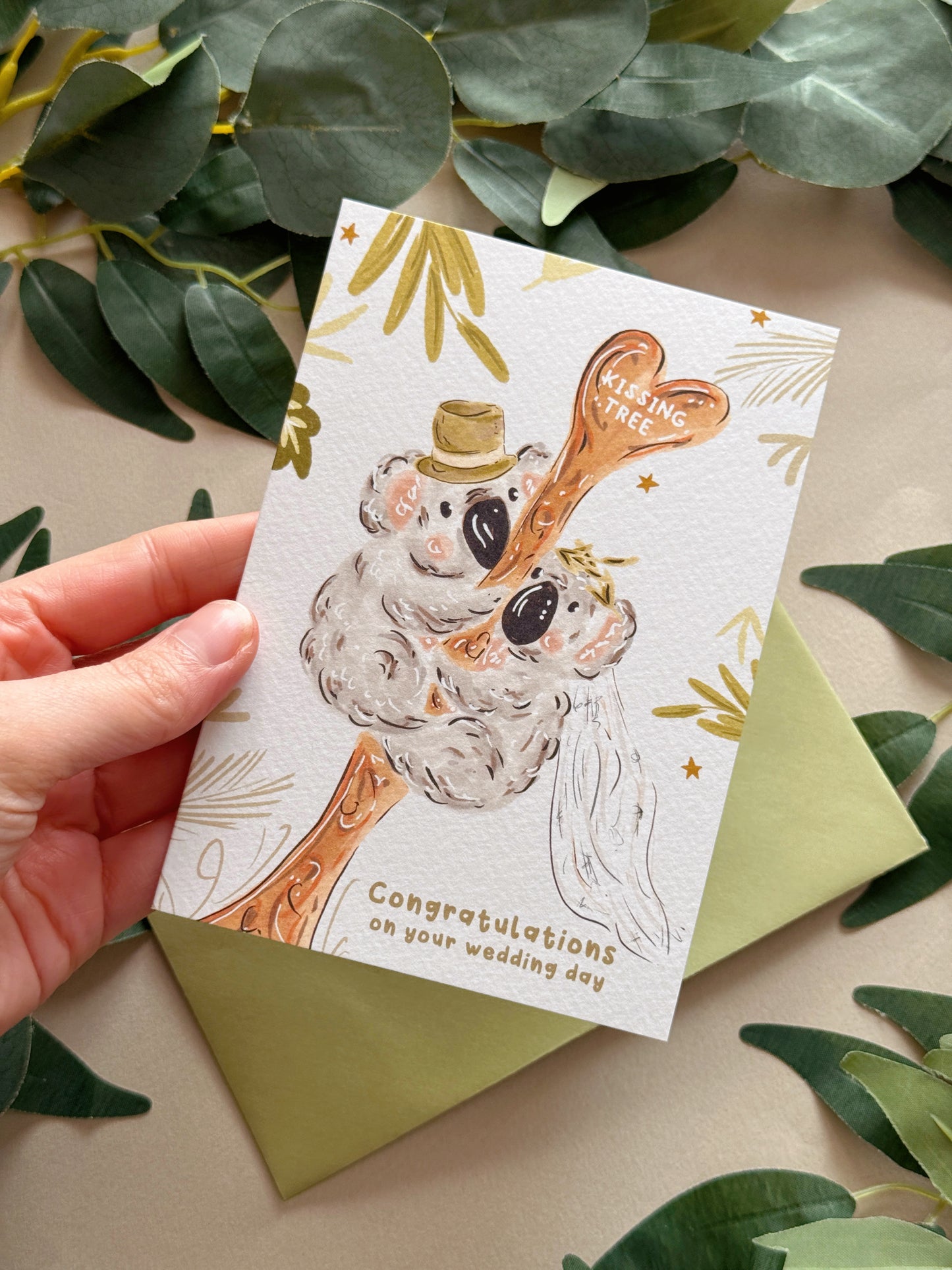 Mr & Mrs Koala Wedding Card