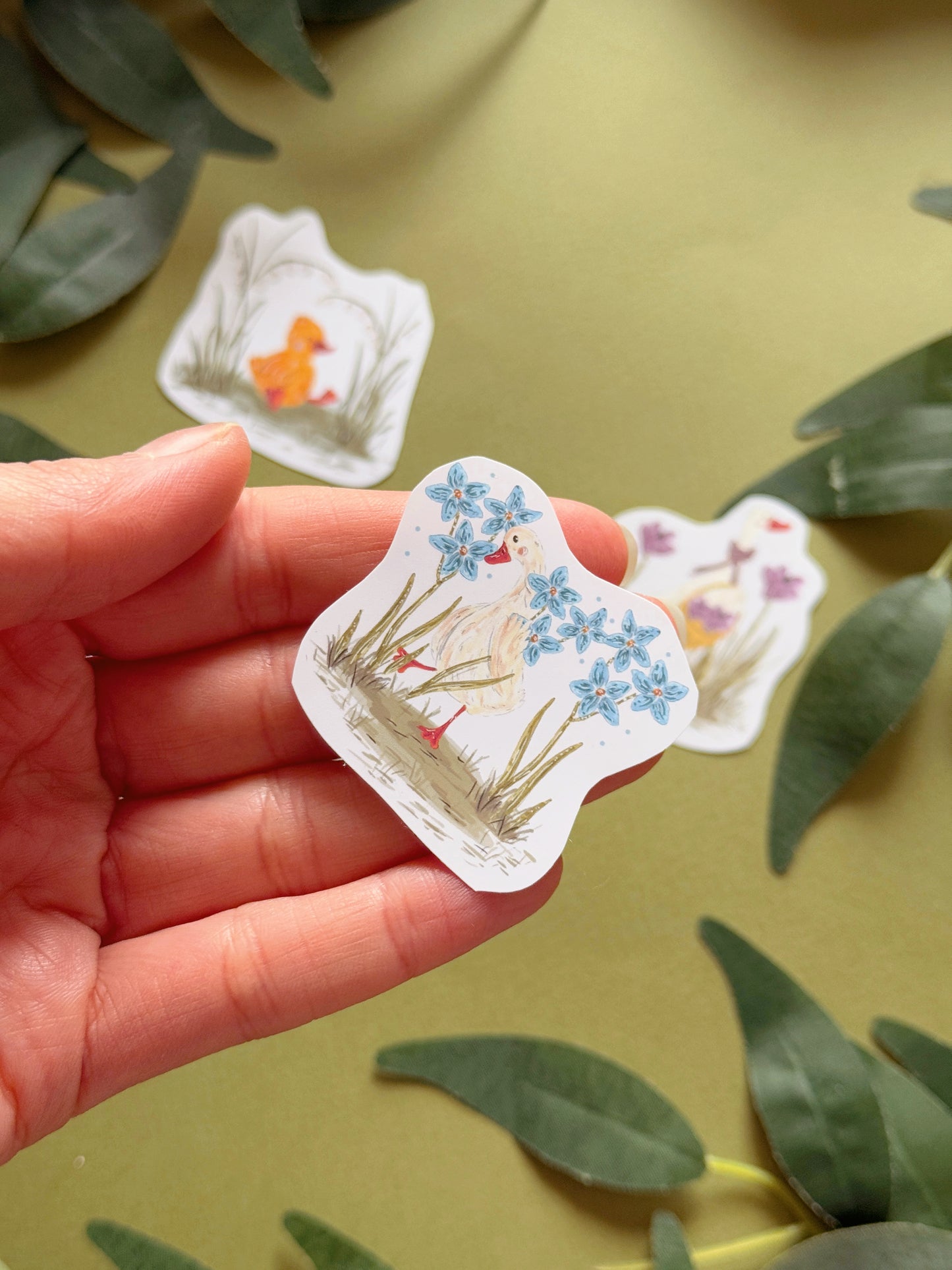 Spring Duck Sticker