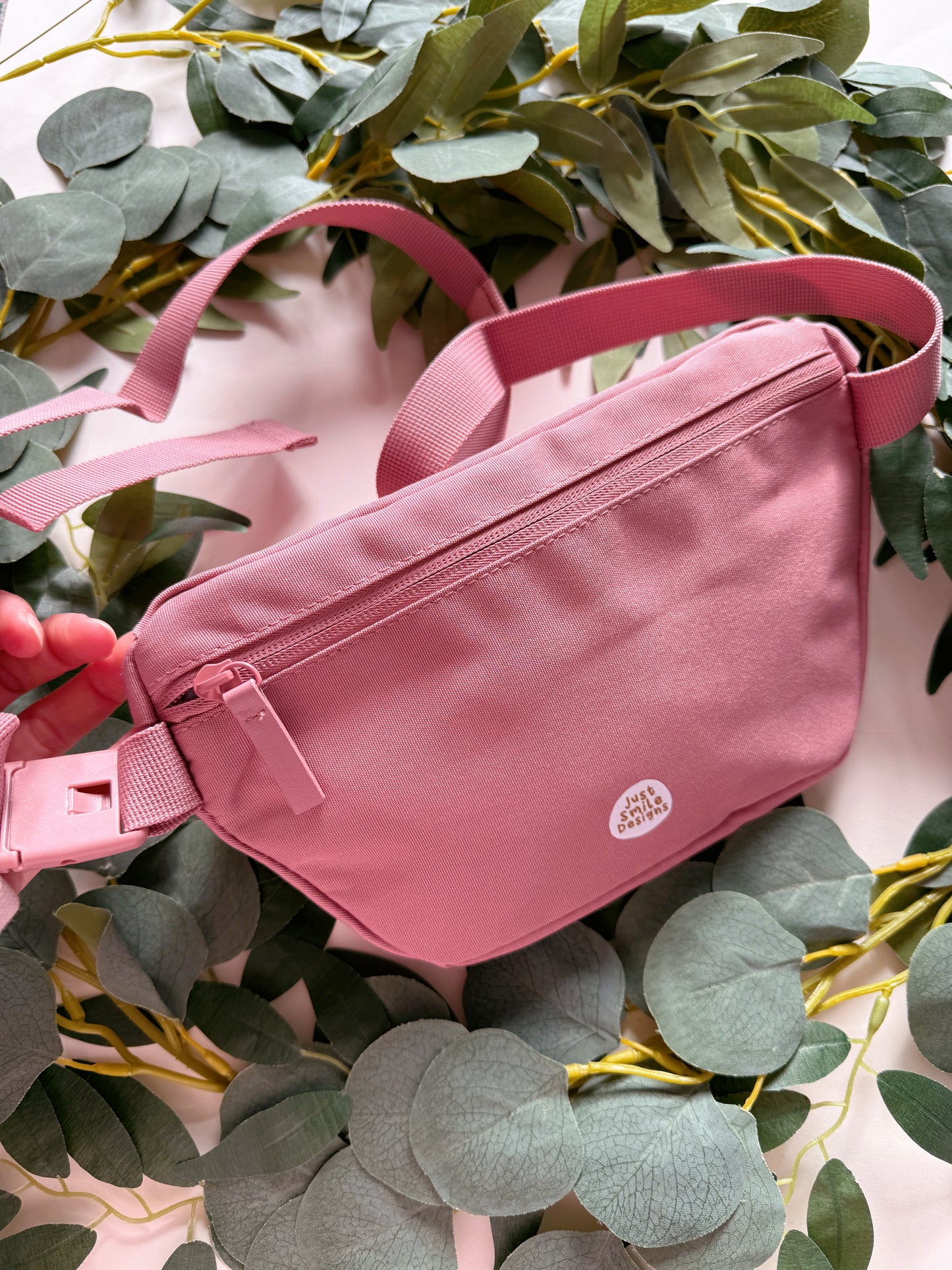 Purple Flower Duck Bum Bag