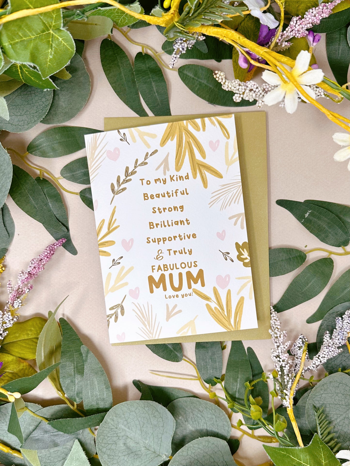 Botanical Mum Card