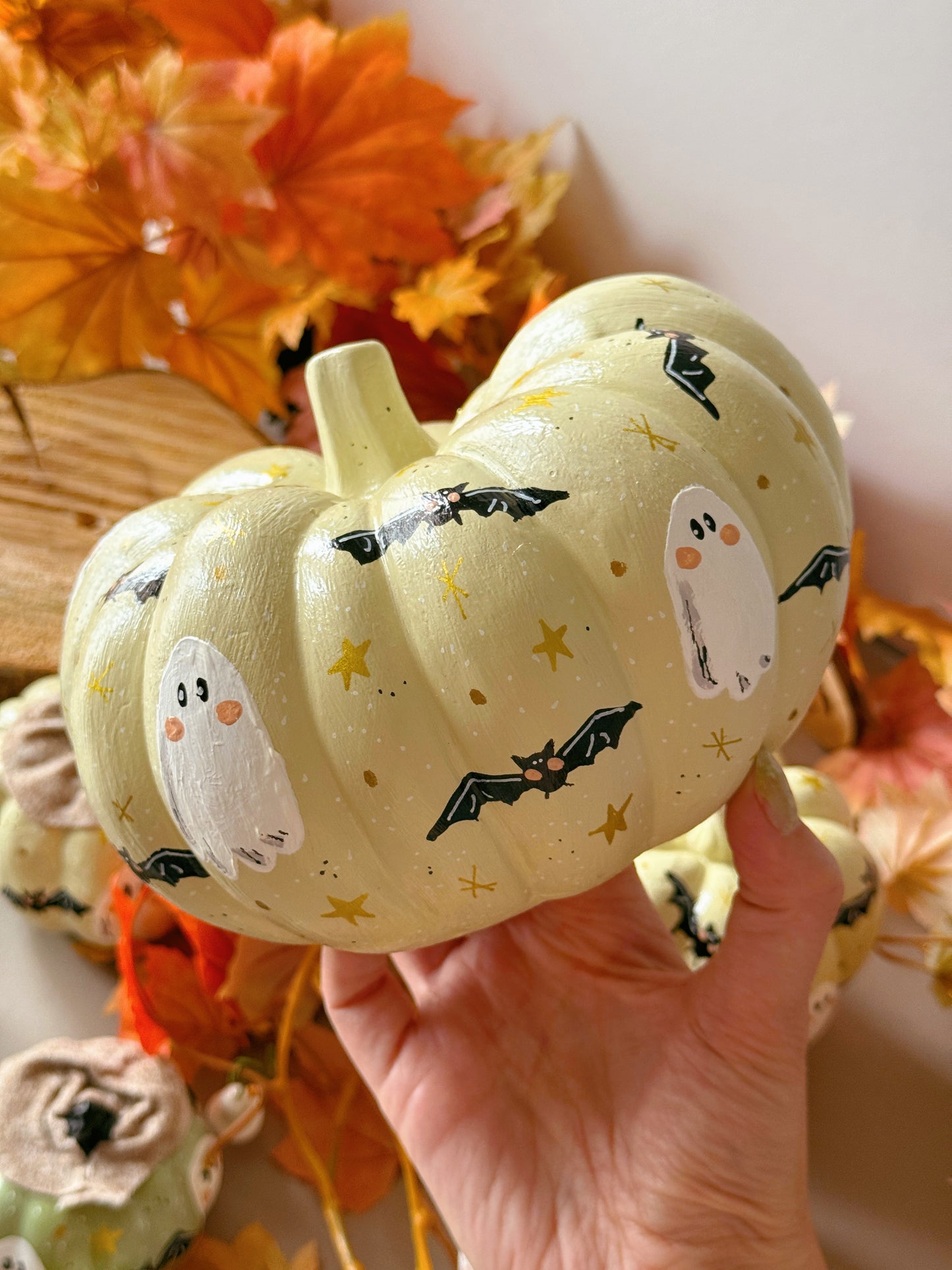 Ghost Bats Pumpkins