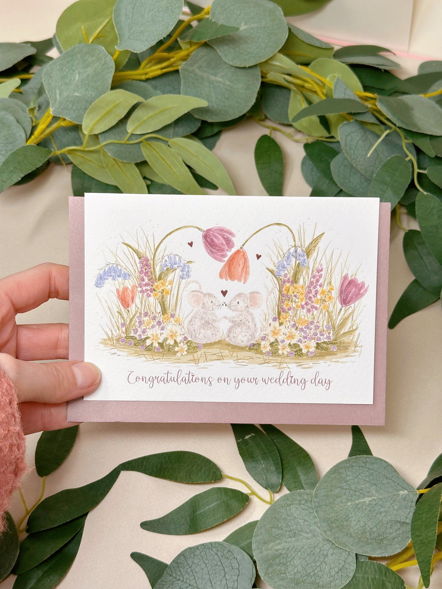 Mouse Wedding Card