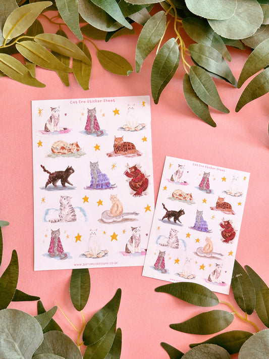 Era cats sticker sheet