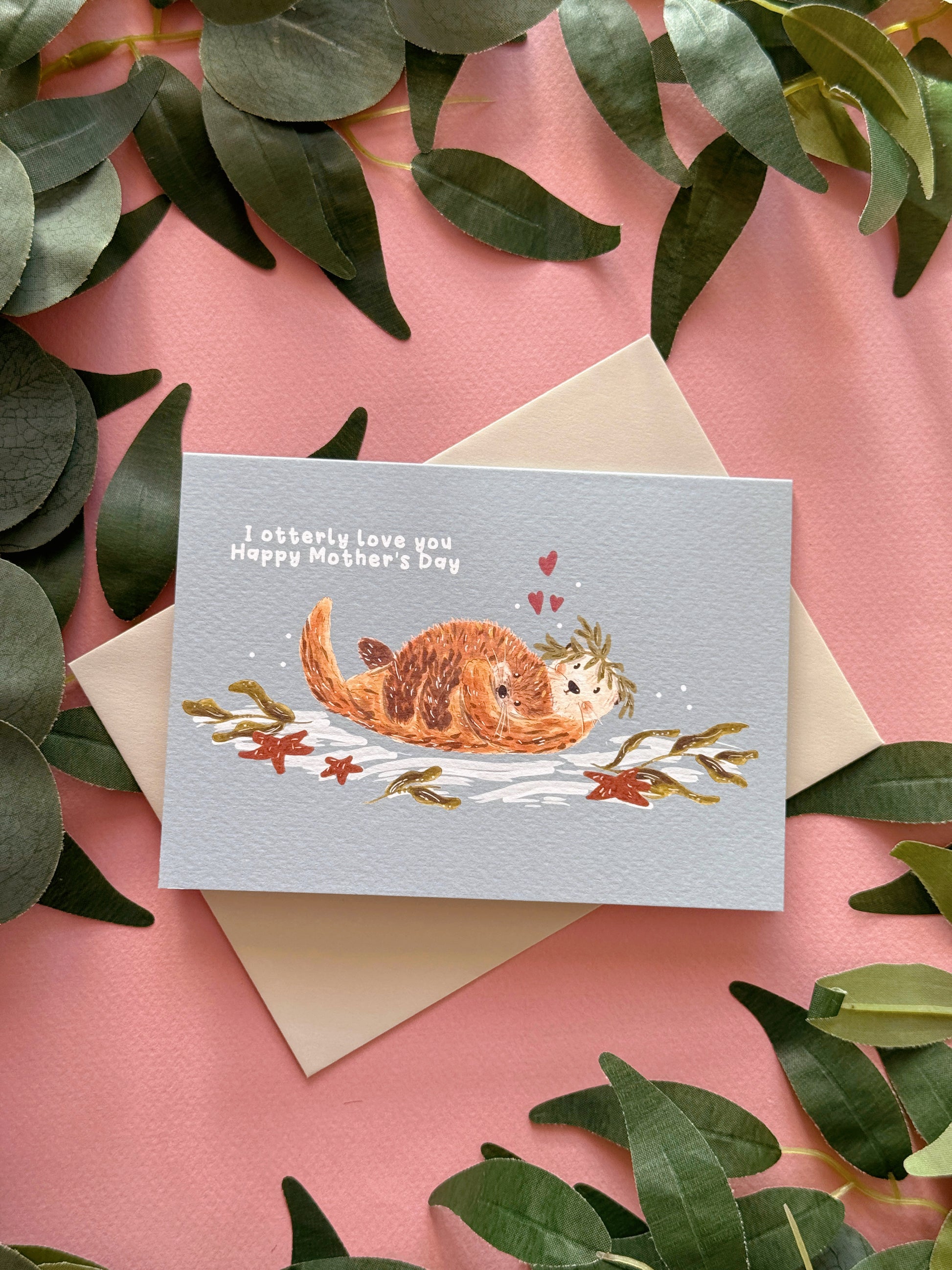 Otter Mother’s Day card