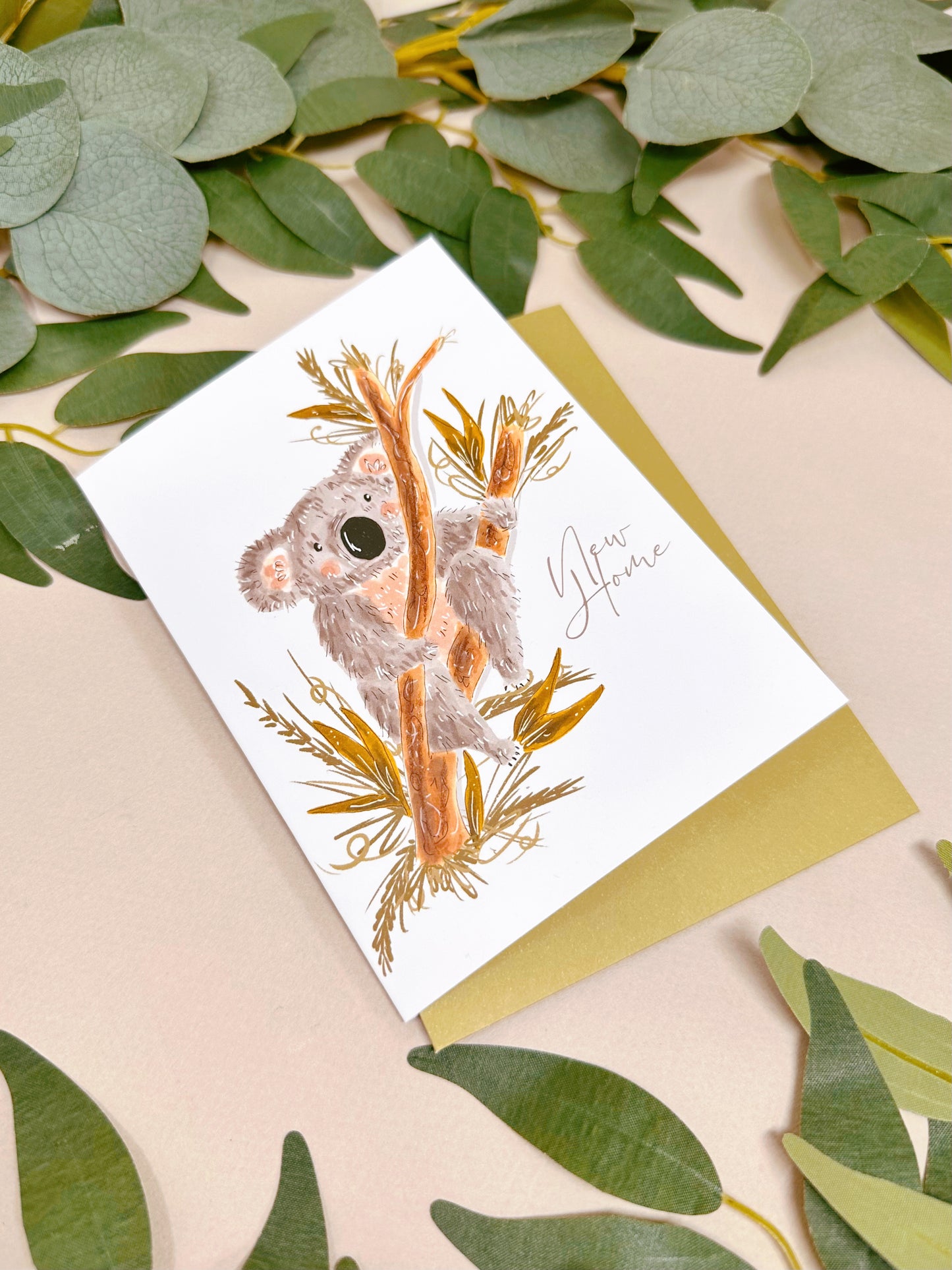 Tree Koala New Home Card
