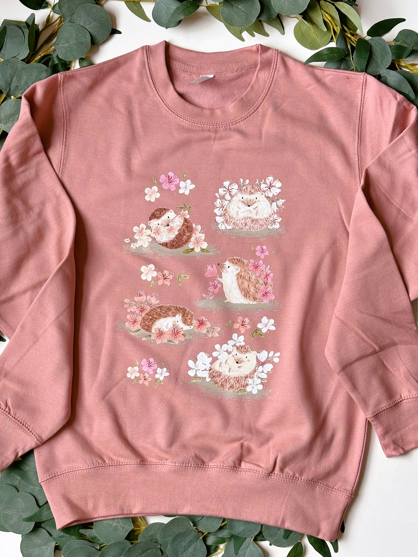 Sakura Hedgehog Graphic Sweatshirt - ADULT