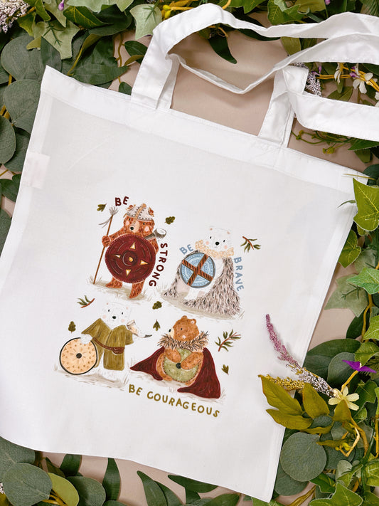 Viking Bears Tote Bag