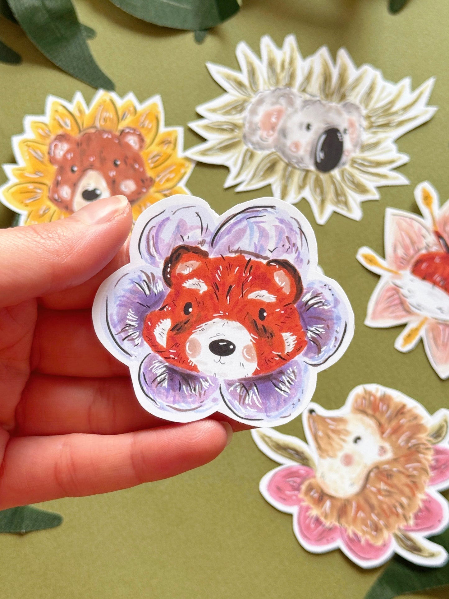 Flower Animals Sticker
