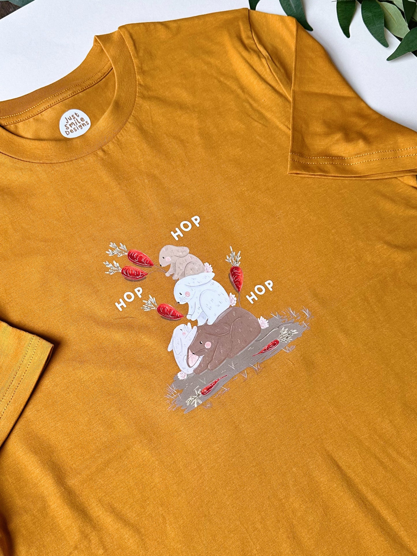 Bunny Hop Graphic T-Shirt - Organic Cotton