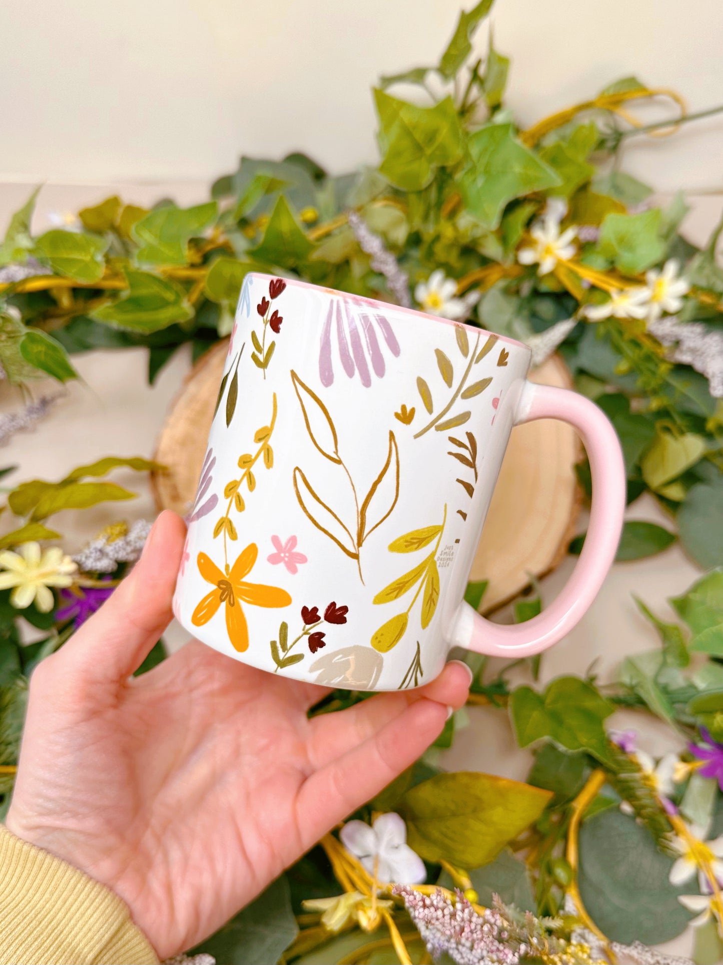 Fresh Flowers Ceramic Mug