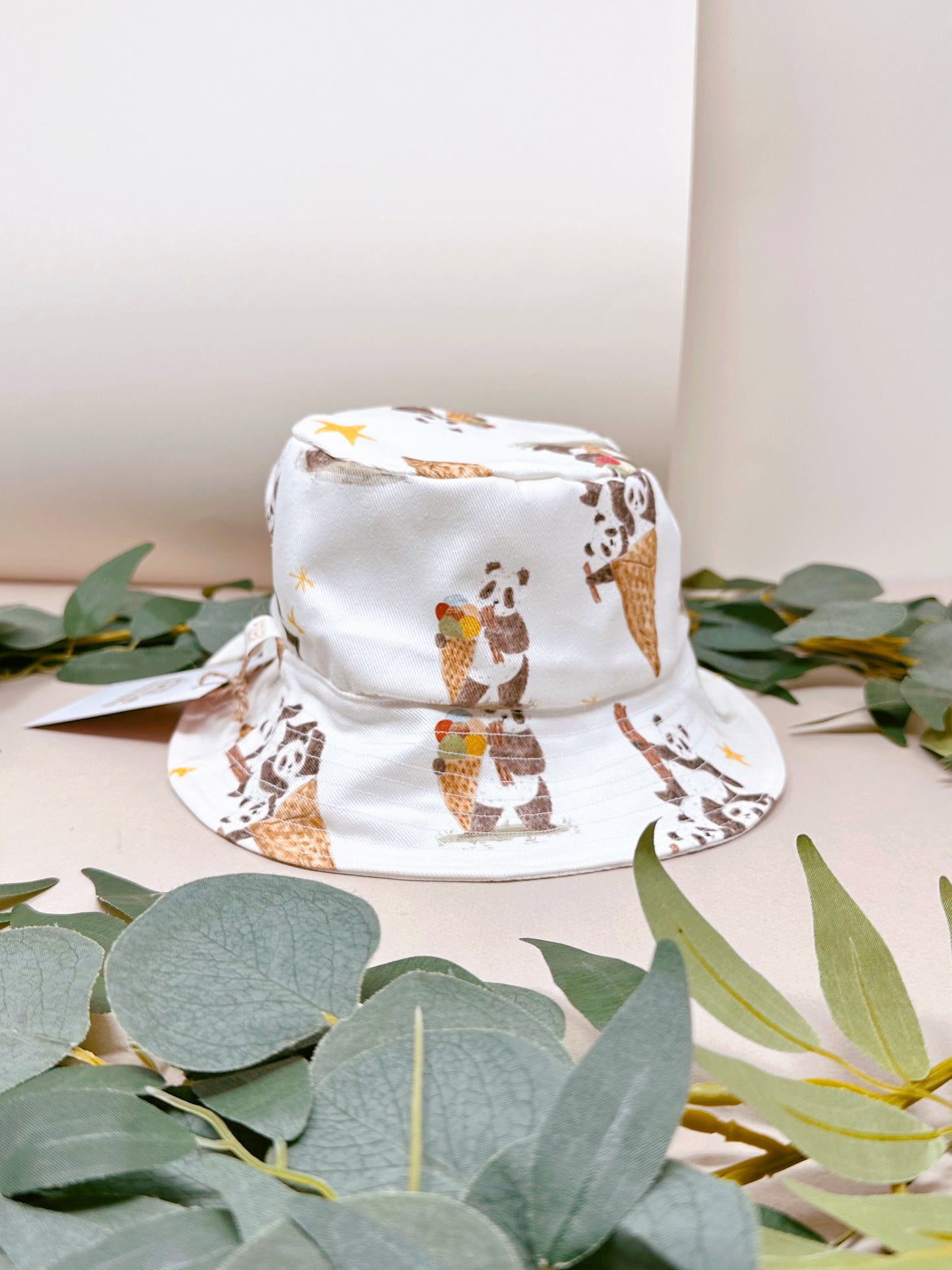 Panda Ice Cream Bucket Hat - Adult & Child Sizing