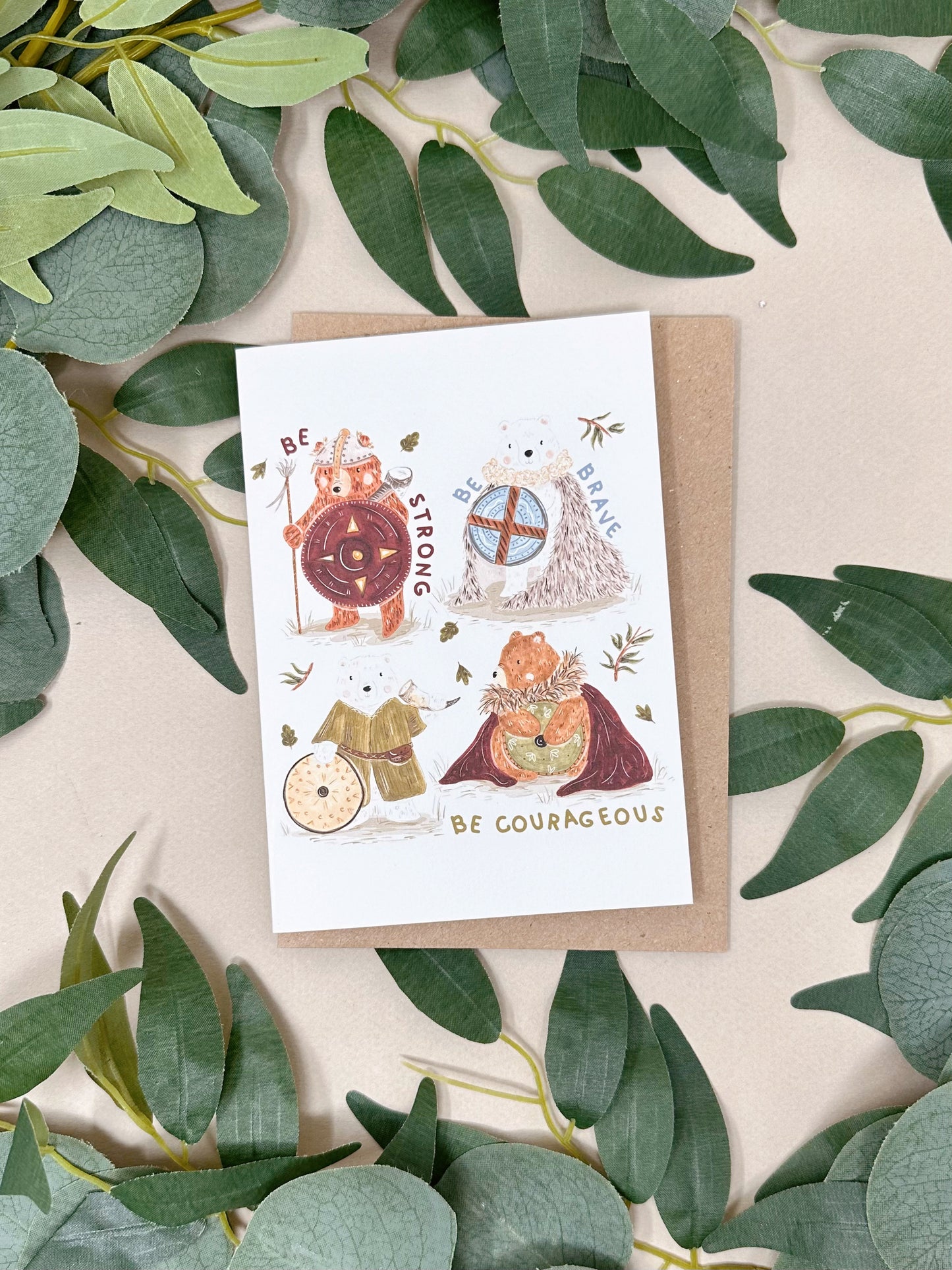 Warrior Bears Card