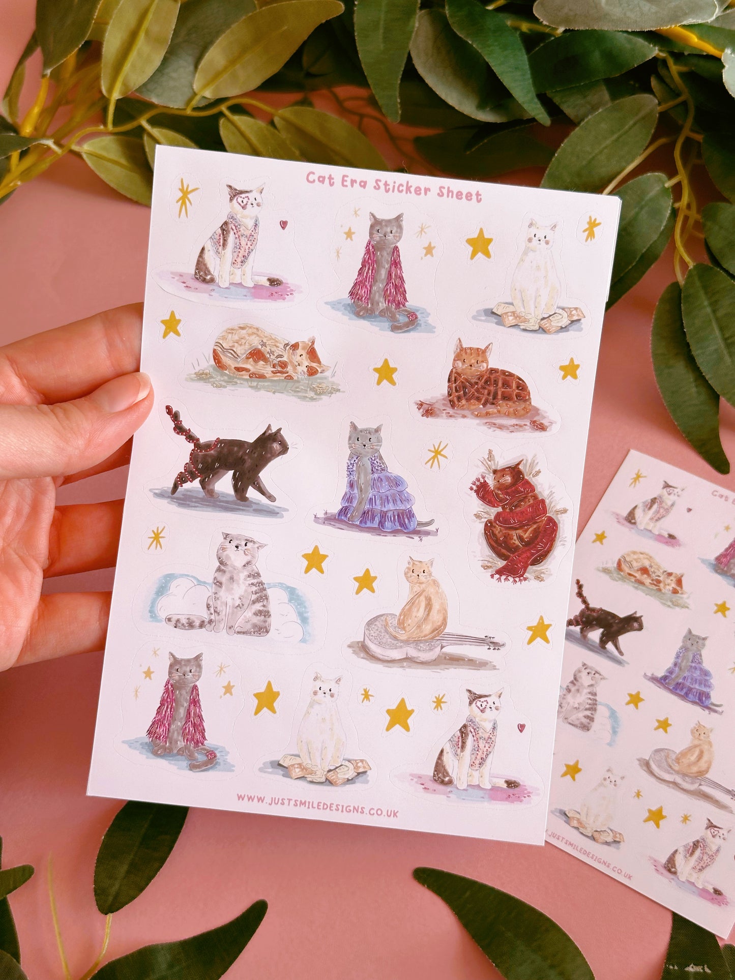 Cat Eras Sticker Sheet