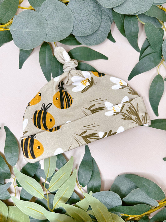 Daisy Bee Baby Hat