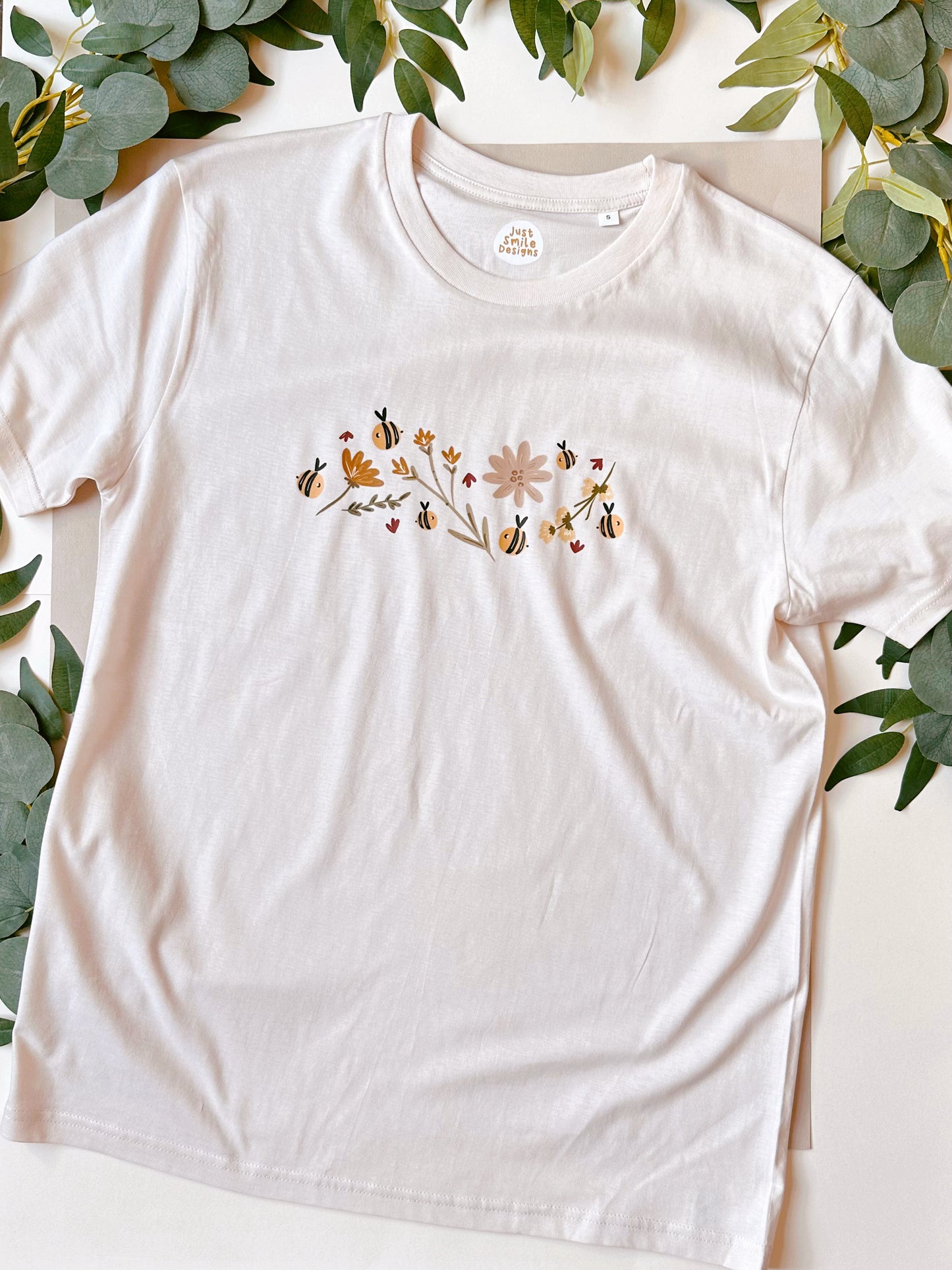 Autumnal Bee T-Shirt - Organic Cotton