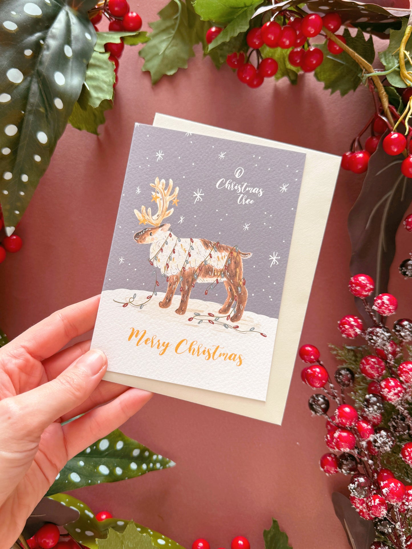 Reindeer Christmas Card