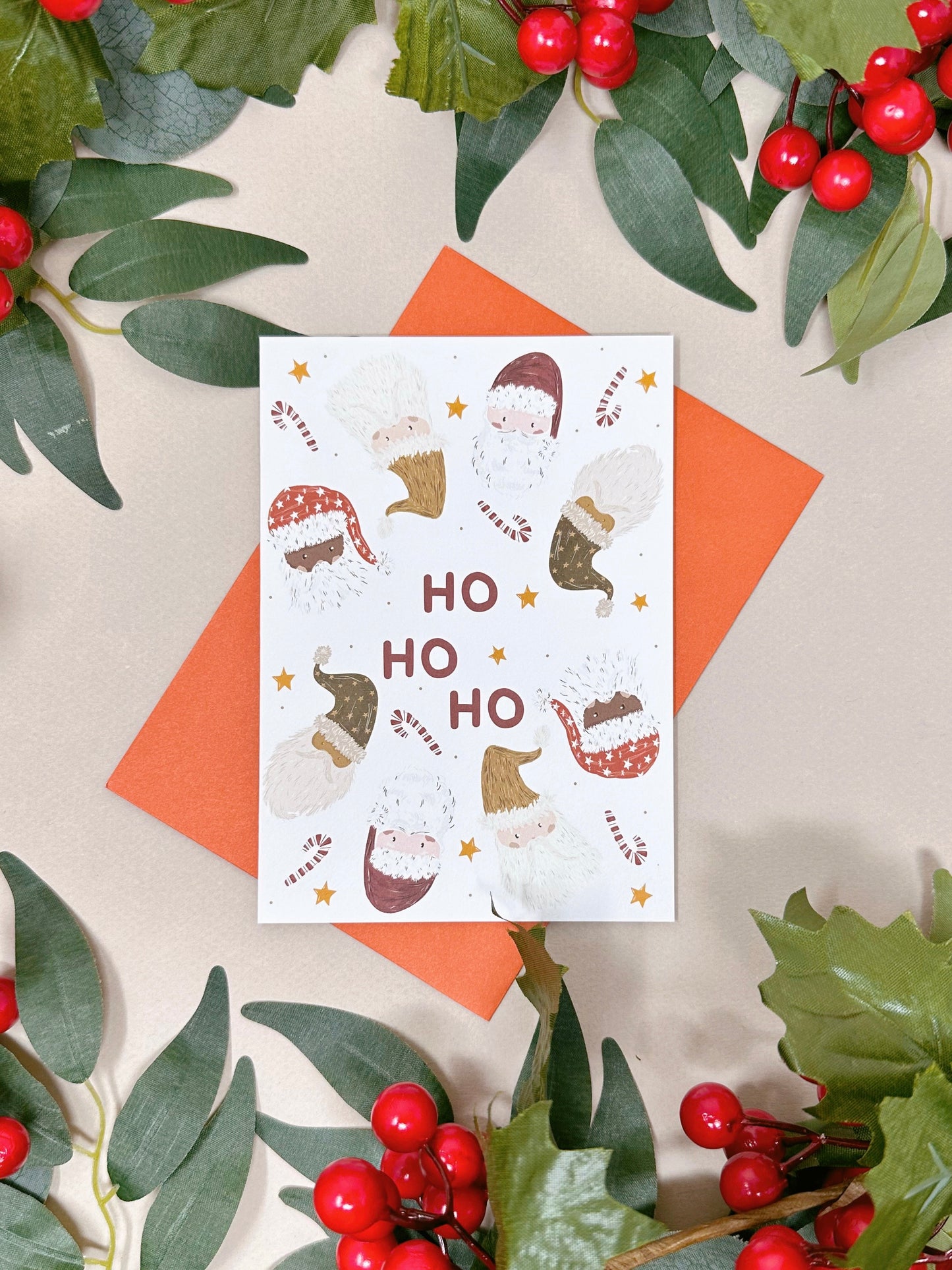 Santa Ho Ho Ho Christmas Card