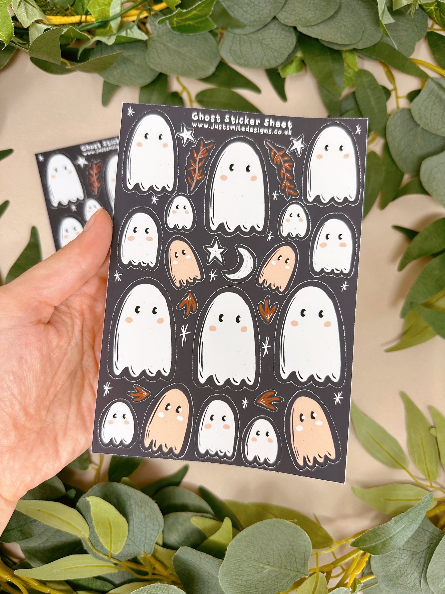 Spooky Ghost Sticker Sheet