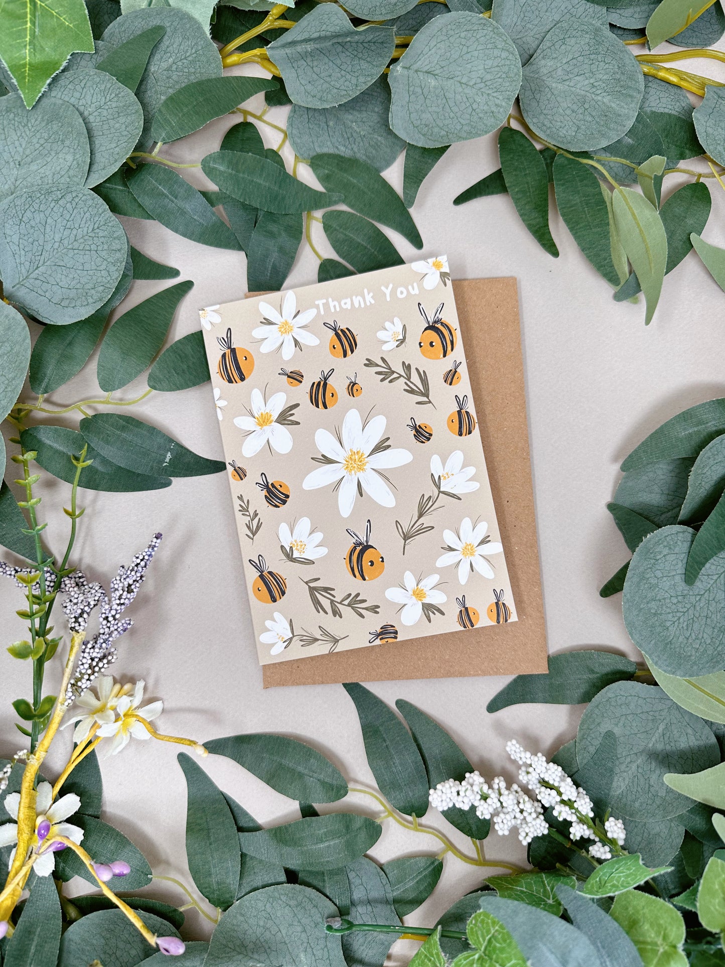 Daisy Bee Thank You Card