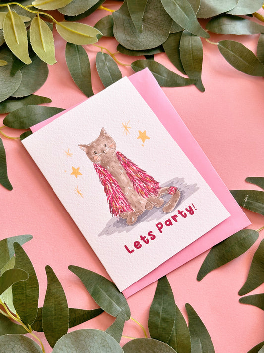 Let’s party cat Era card