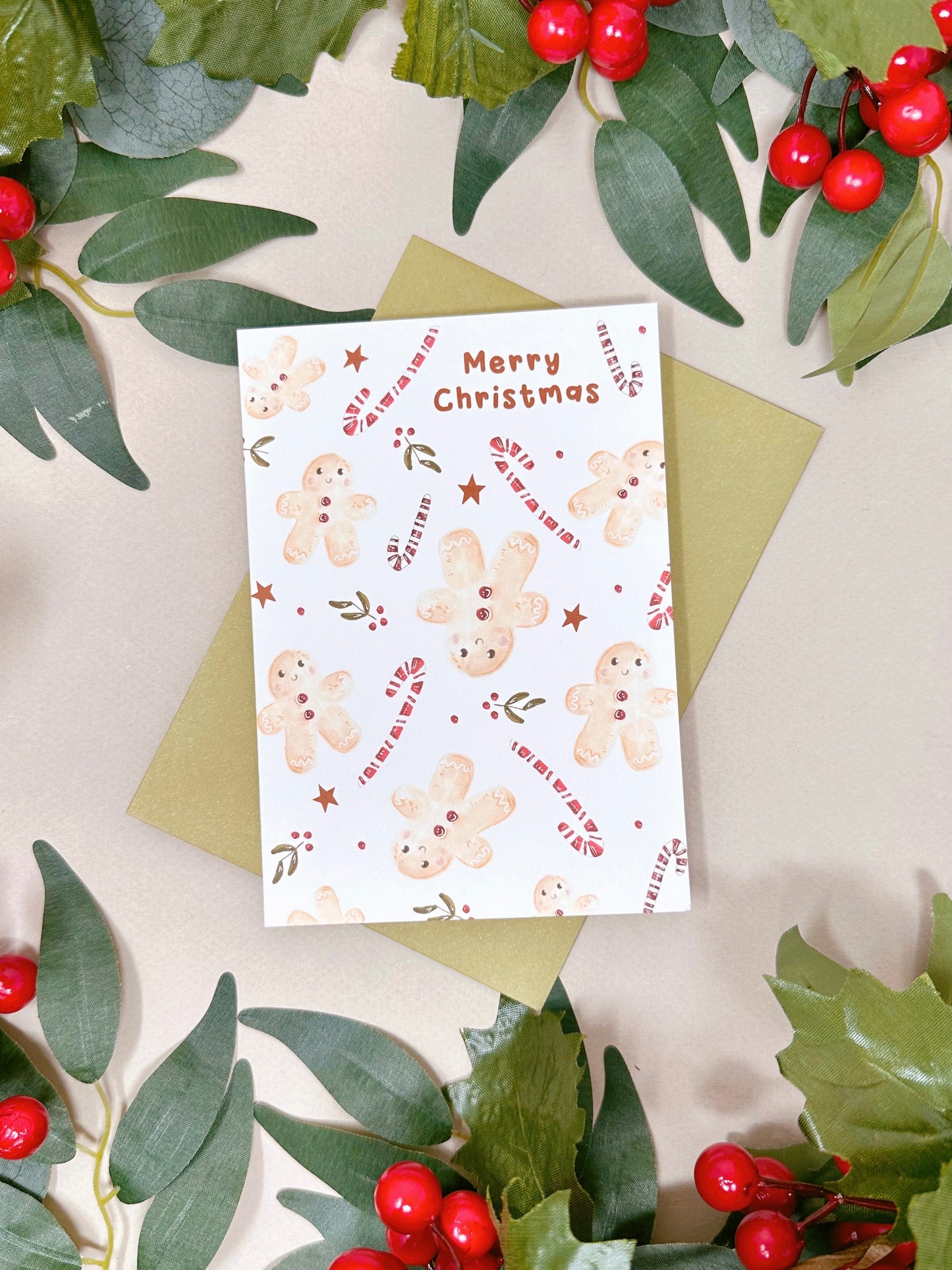Gingerbread Christmas Card