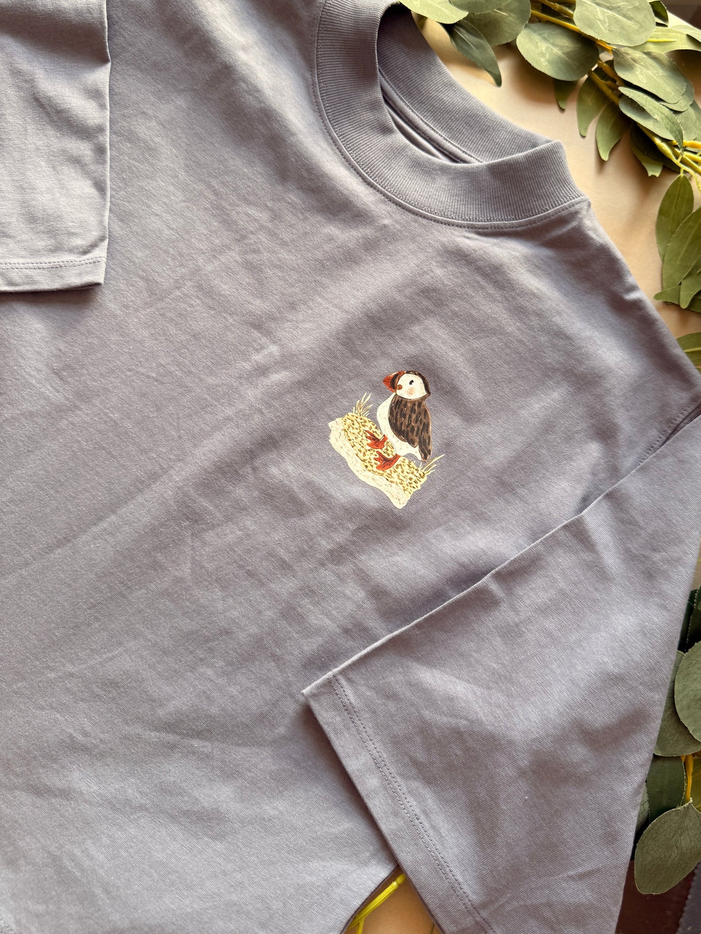 Puffin Boxy T-Shirt - Organic Cotton