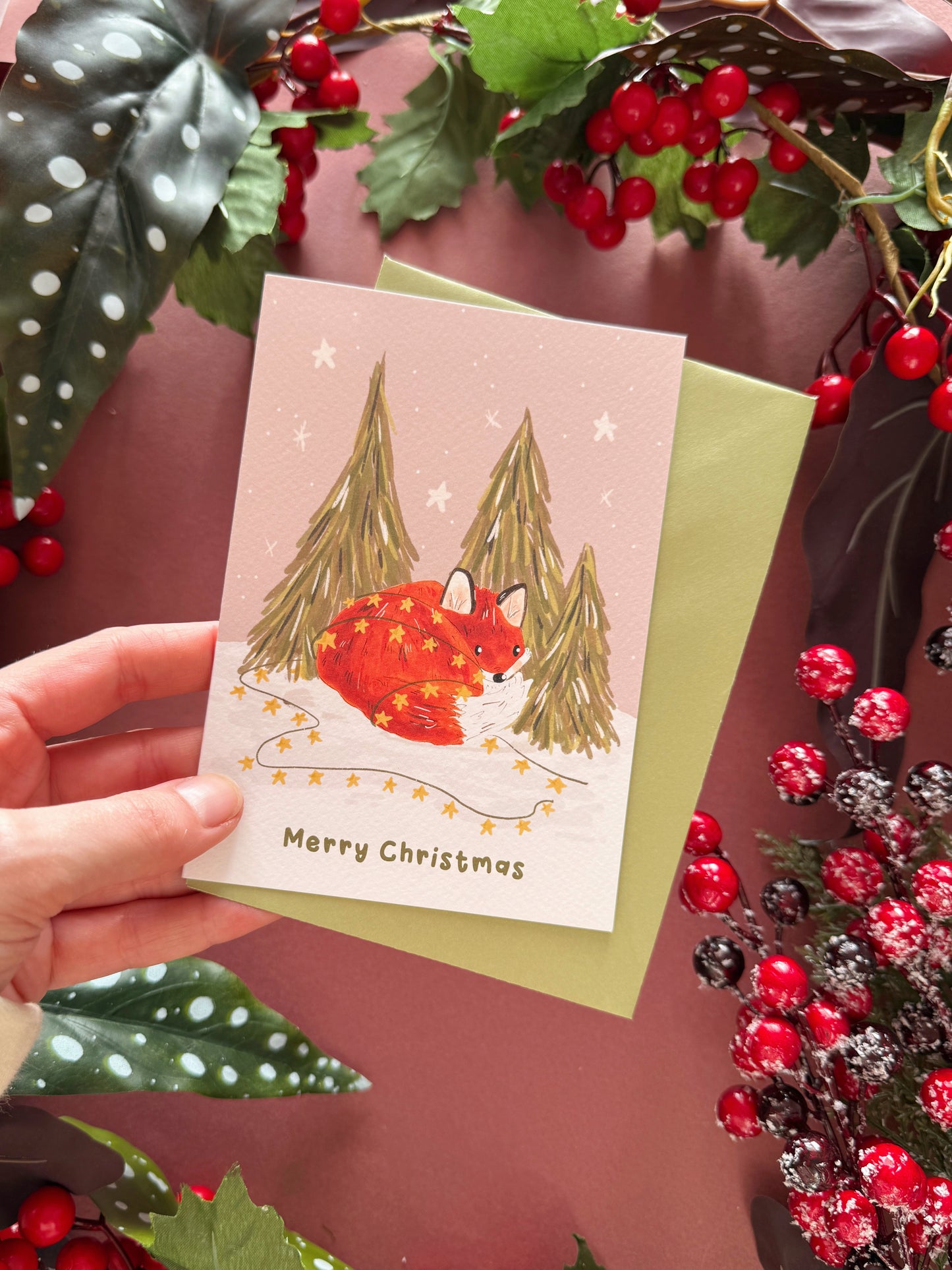 Fox Christmas Card