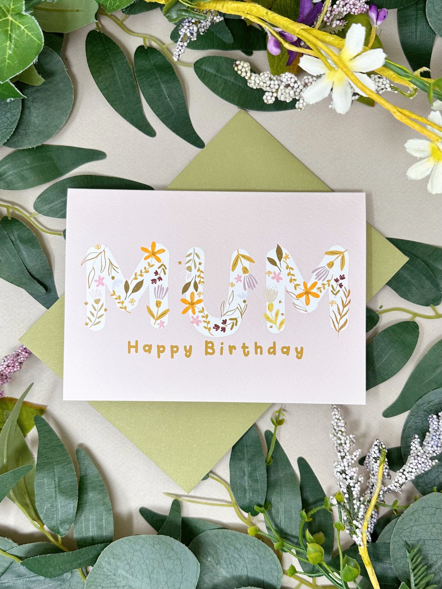 Mum Floral Birthday Card