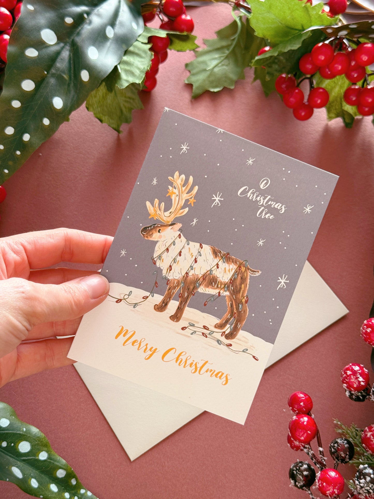 Reindeer Christmas Card