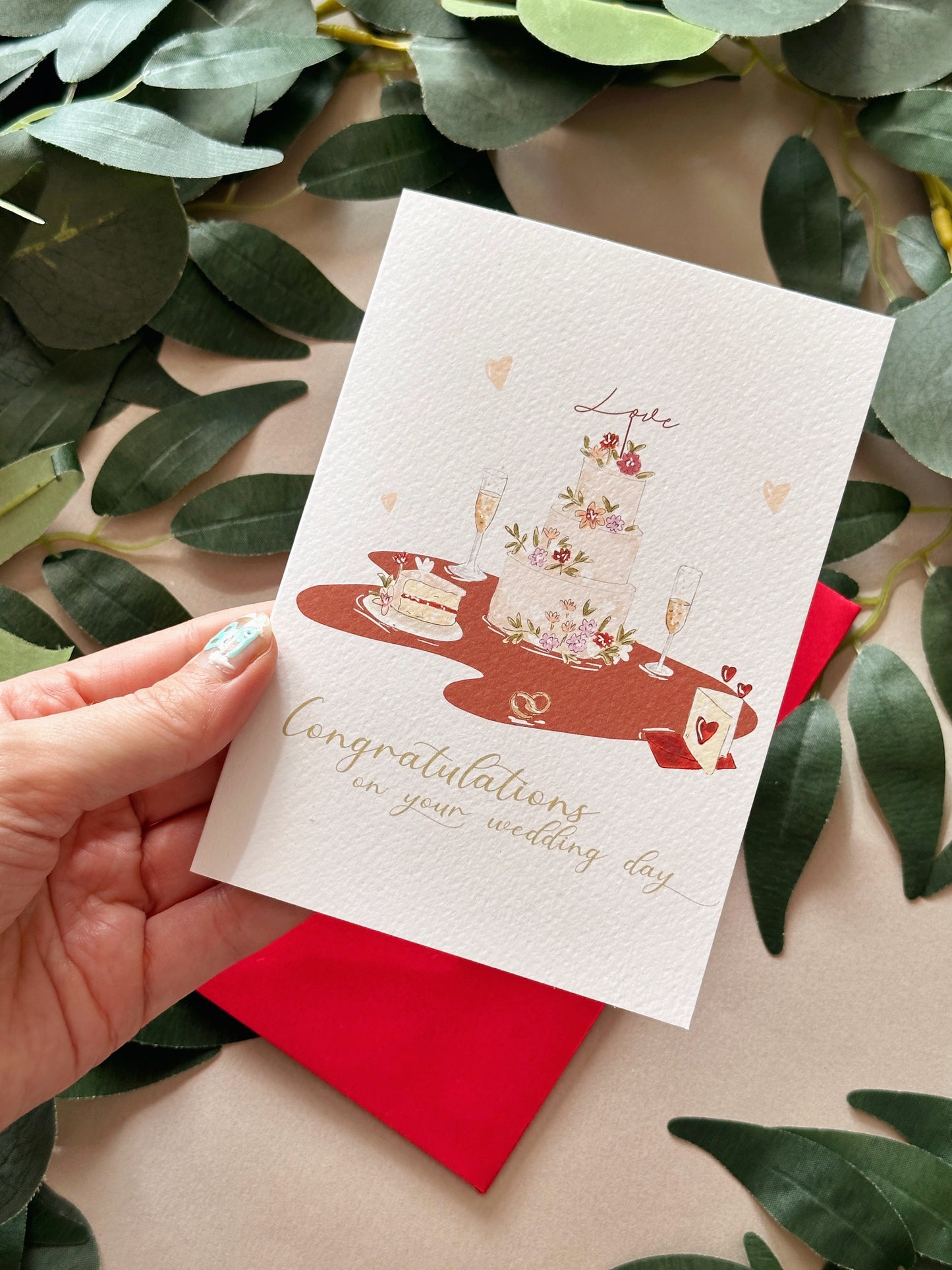 Love Cake Wedding Card