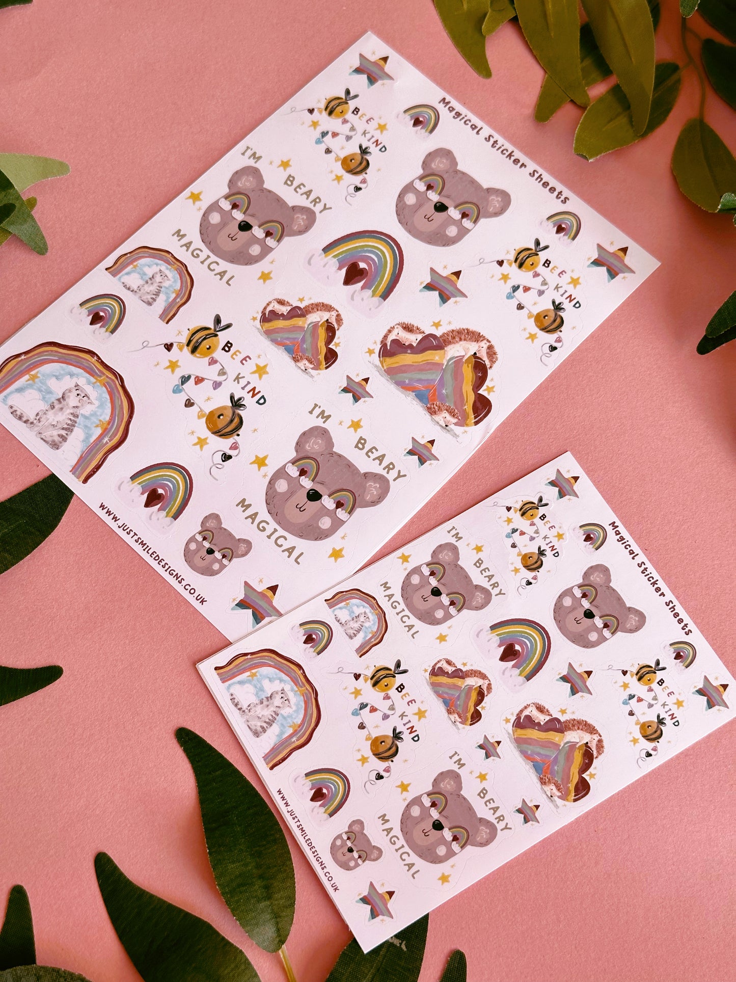 Rainbow Pride Bear Sticker Sheet