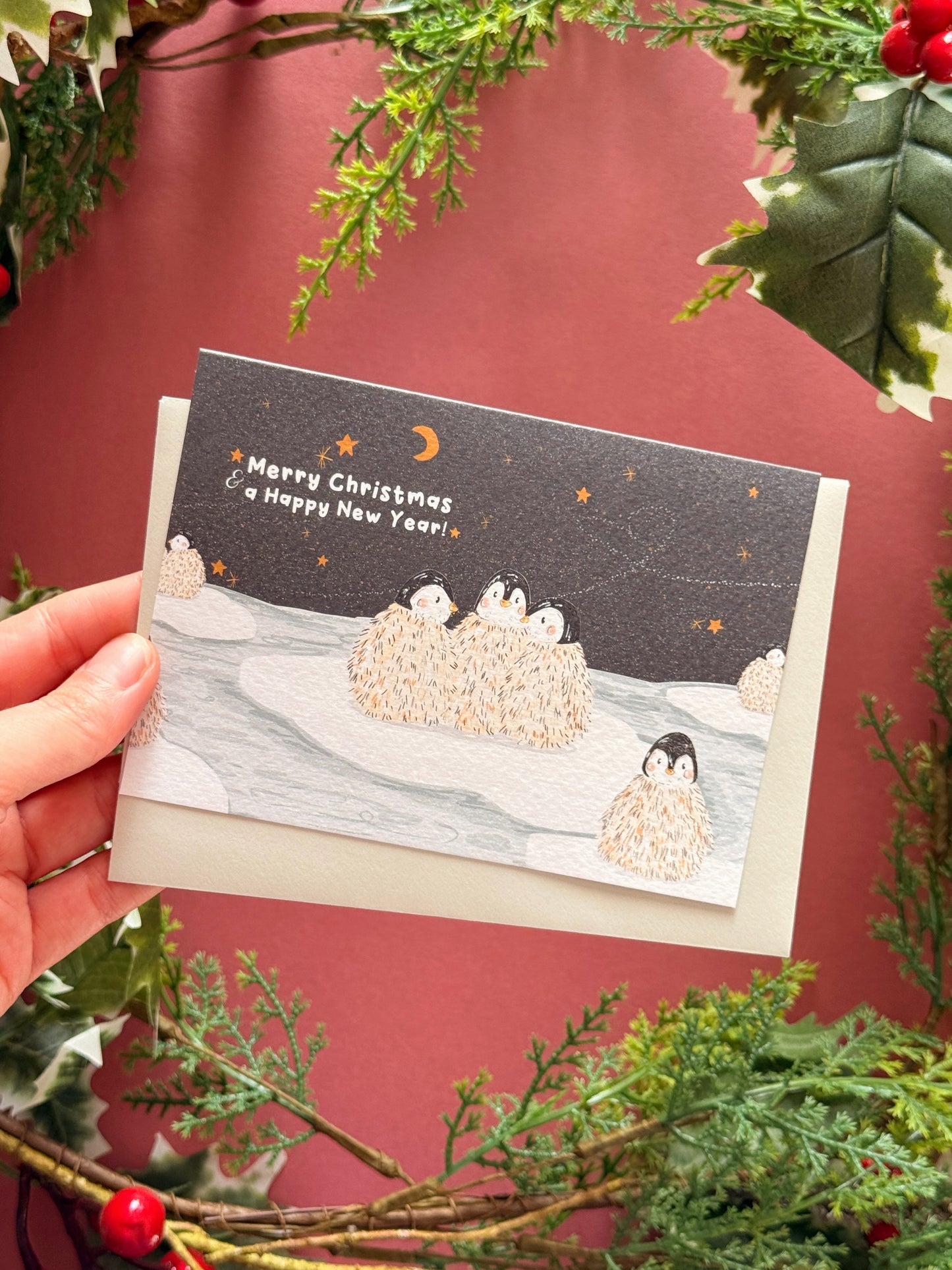 Penguins Christmas Card
