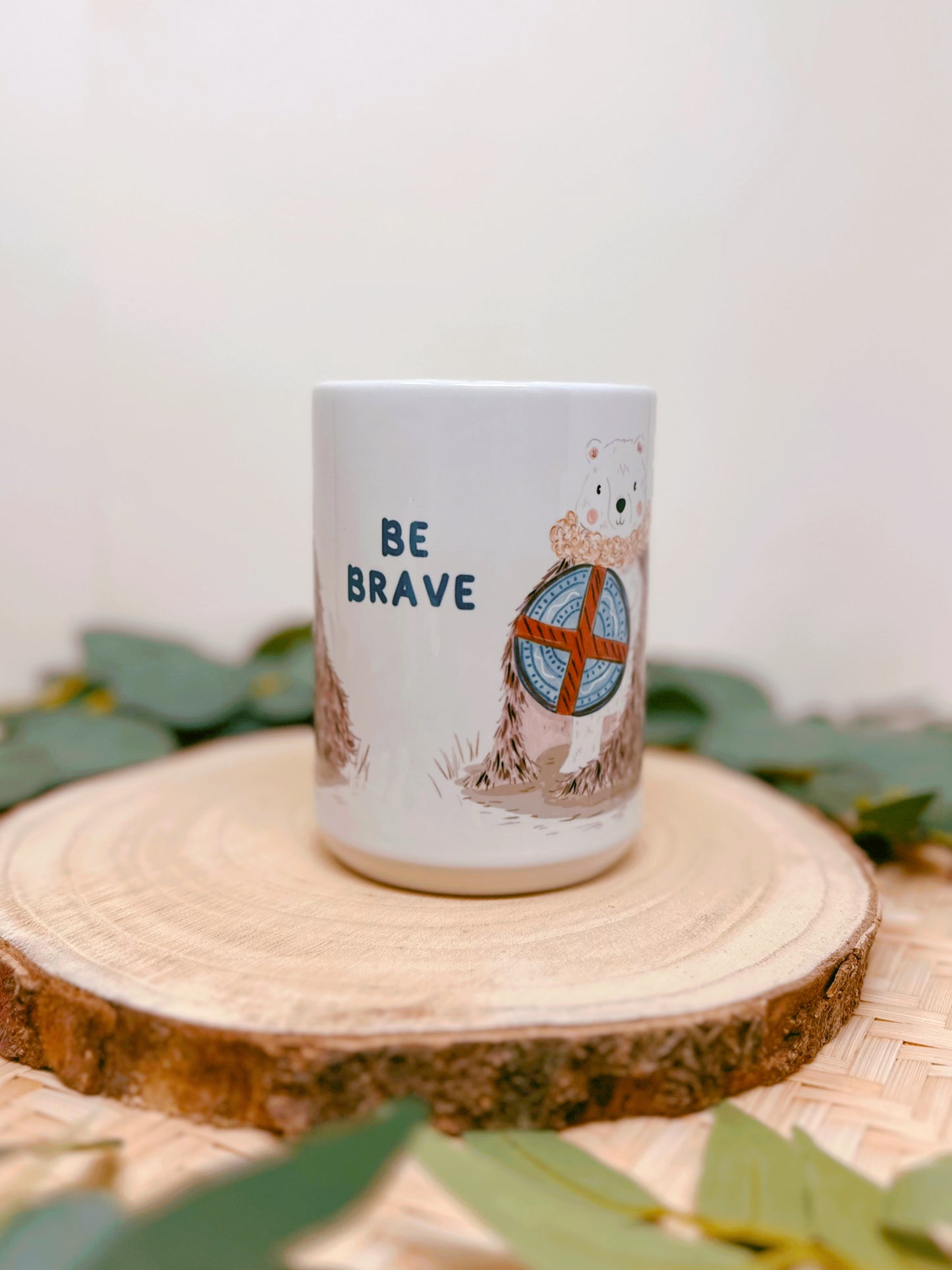 Viking Bear Tall Ceramic Mug