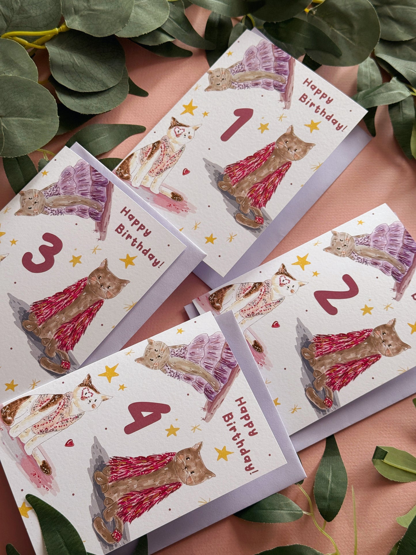 Cat Age Birthday Card