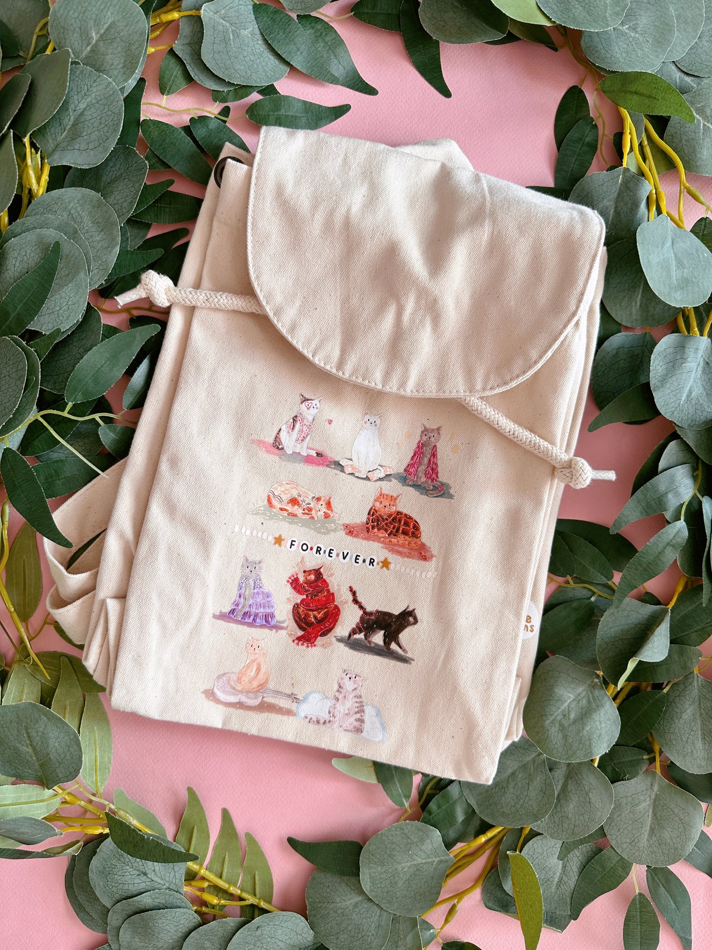 Cat Era Rucksack- Organic Cotton