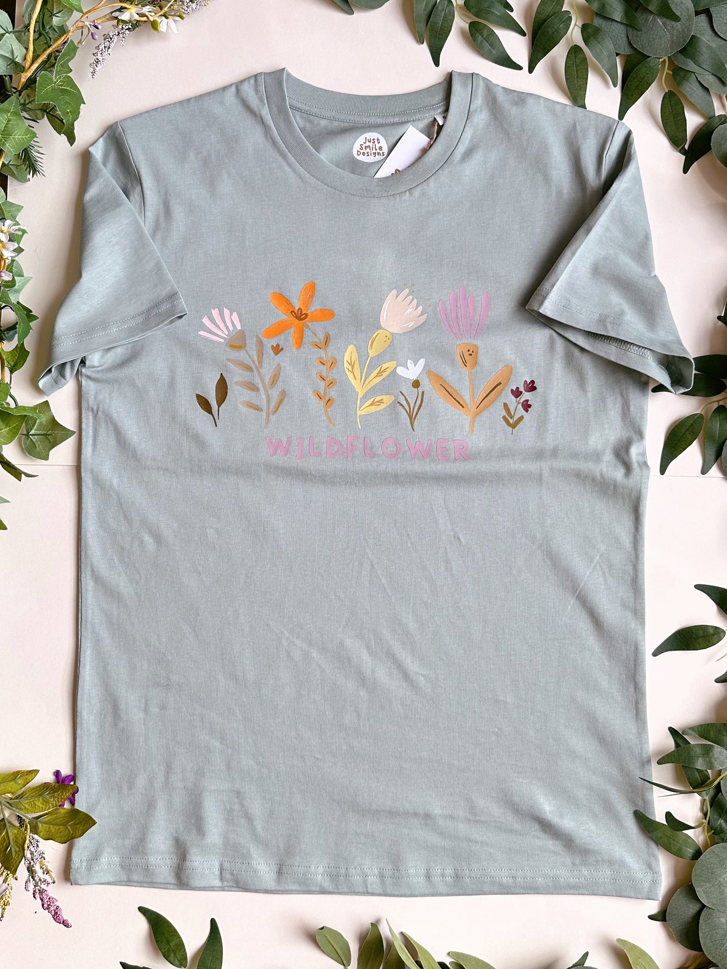 Wild Flower Graphic T-Shirt - Organic Cotton