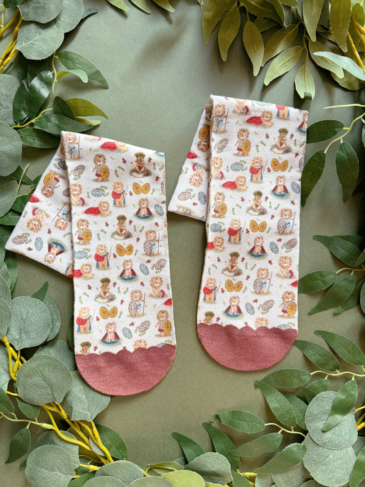 Warrior lion socks