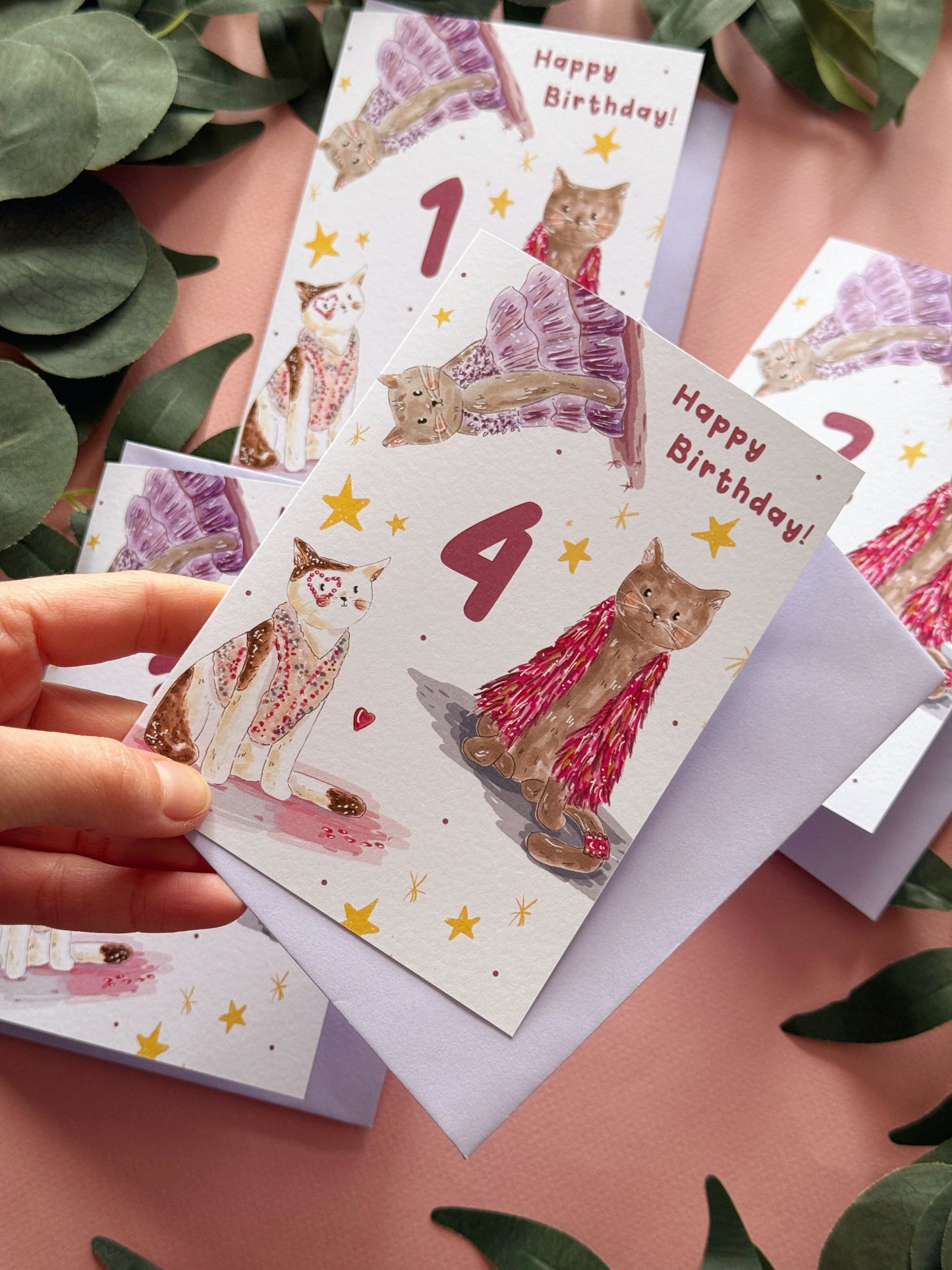 Cat Age Birthday Card