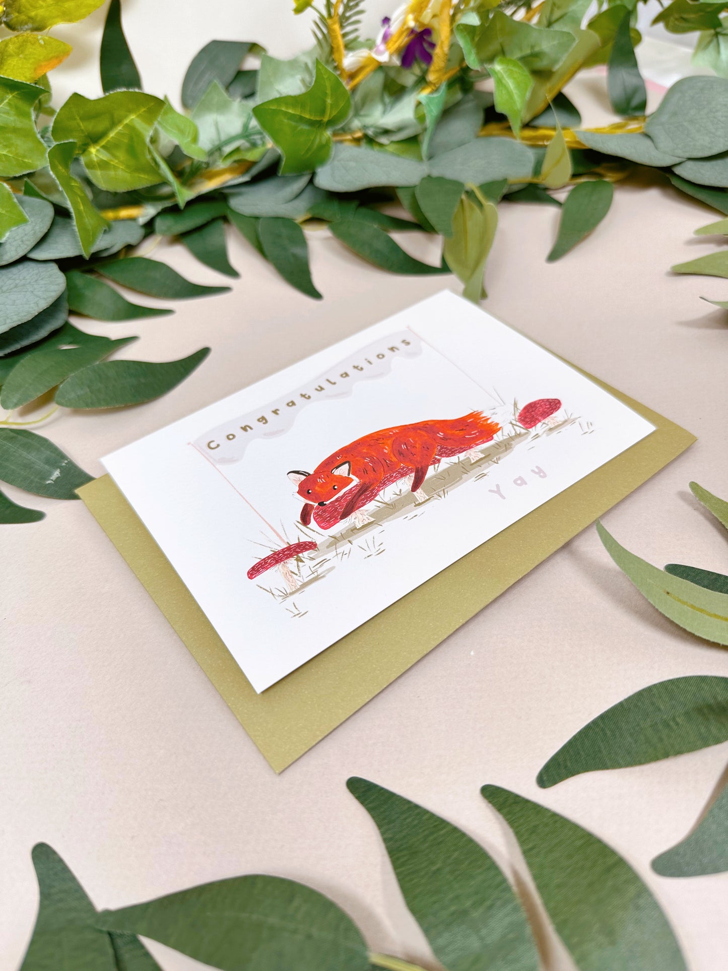 Fox Congratulations Card