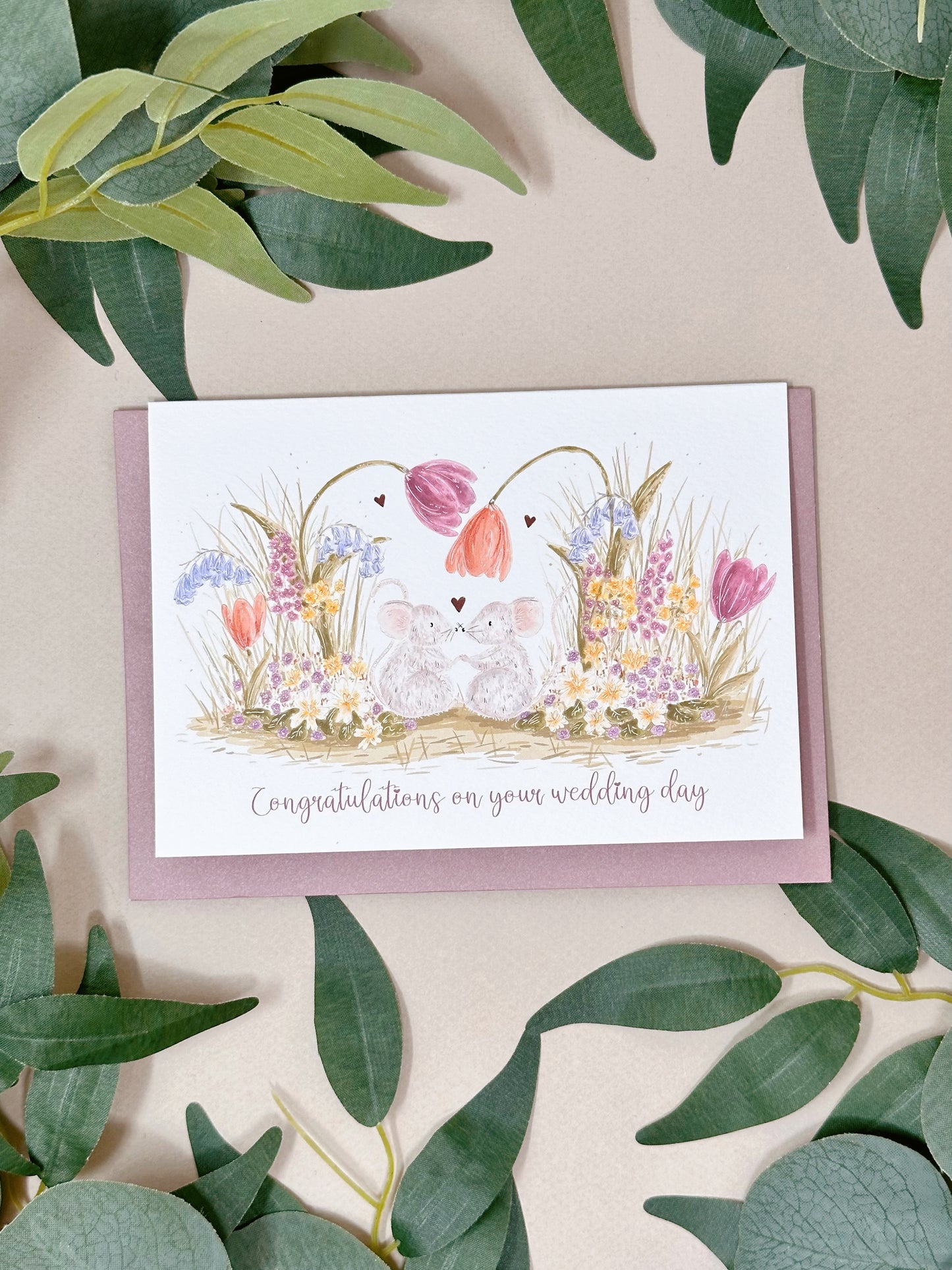 Mouse Wedding Card