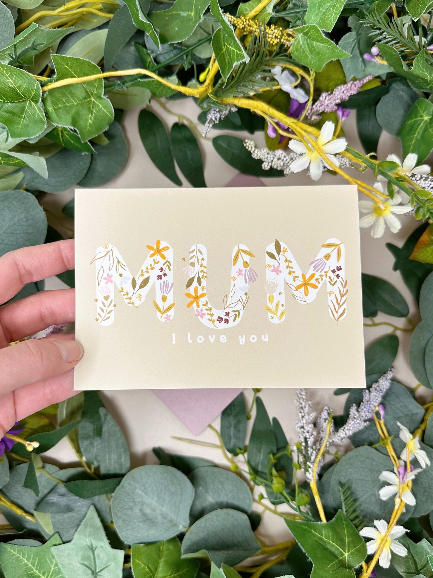 Mum Floral Card