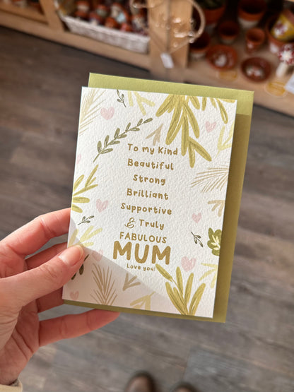 Botanical Mum Card