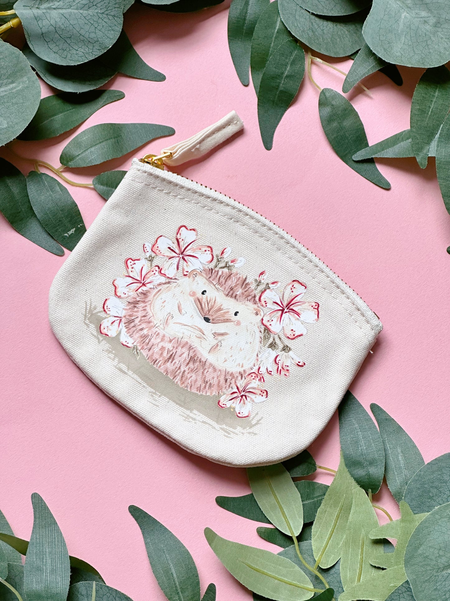 Sakura Hedgehog Purse