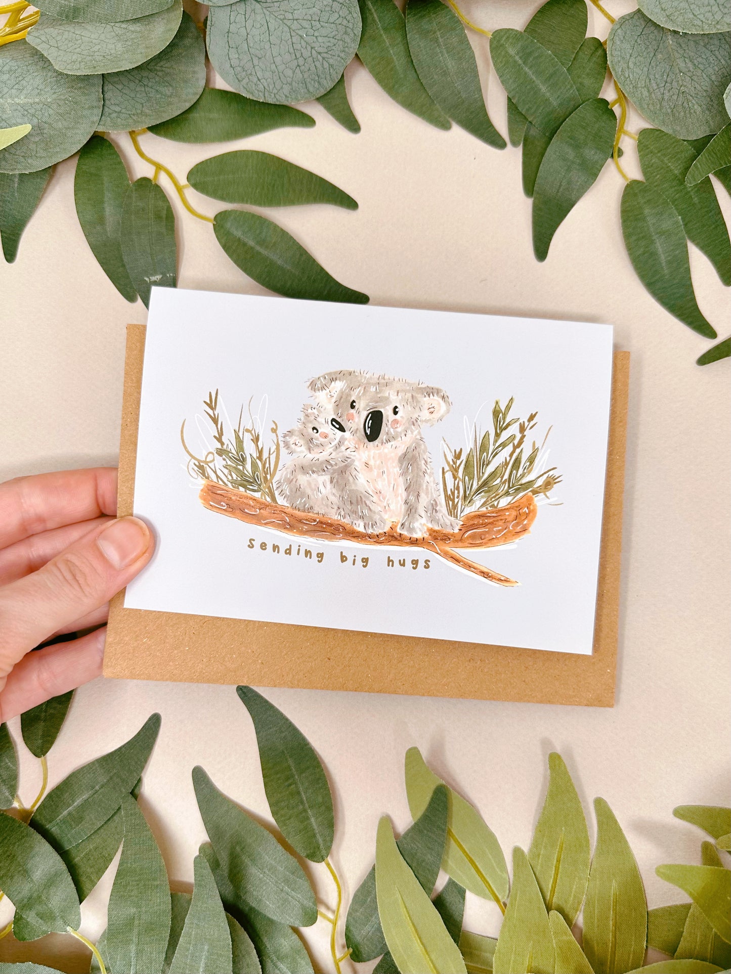 Koala Sending Hugs Card