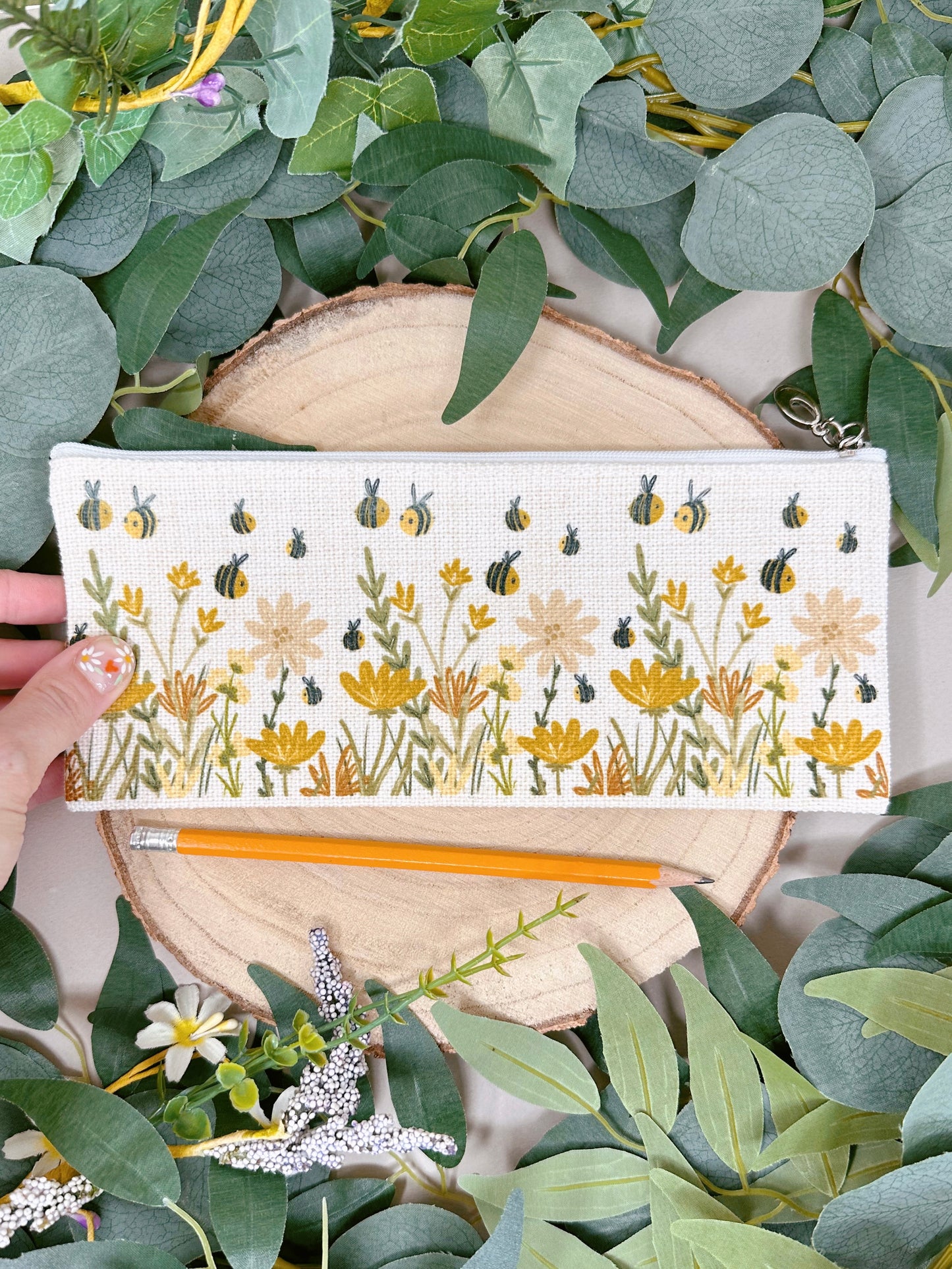 Autumn Bee Zip Case