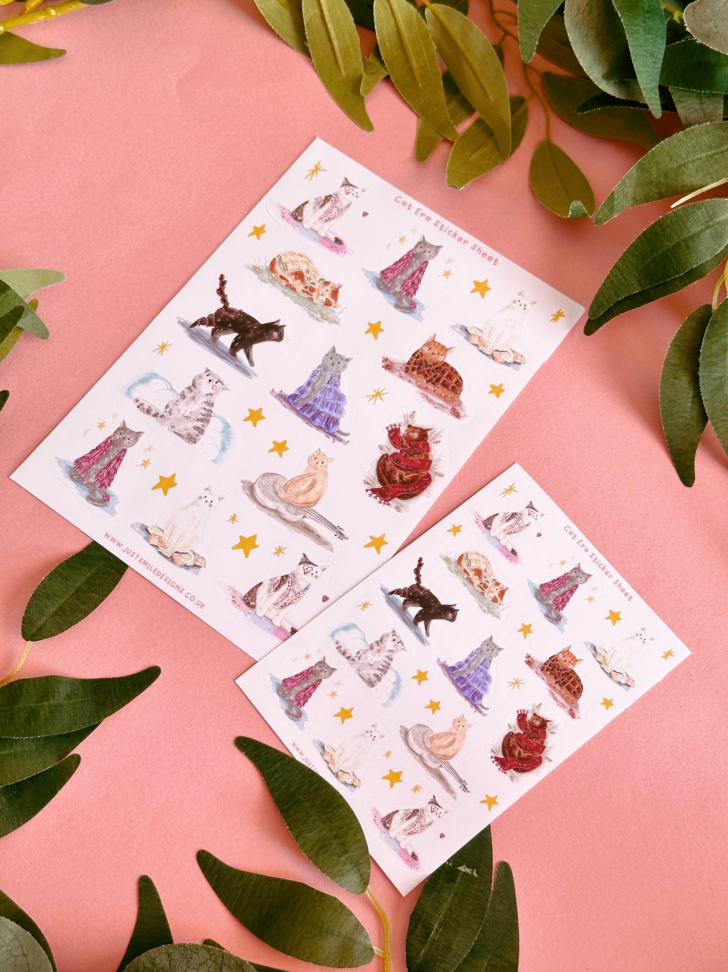 Cat Eras Sticker Sheet