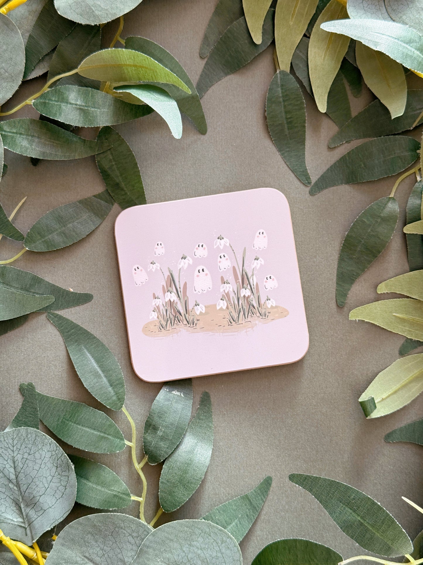 Snowdrop Ghost Coaster
