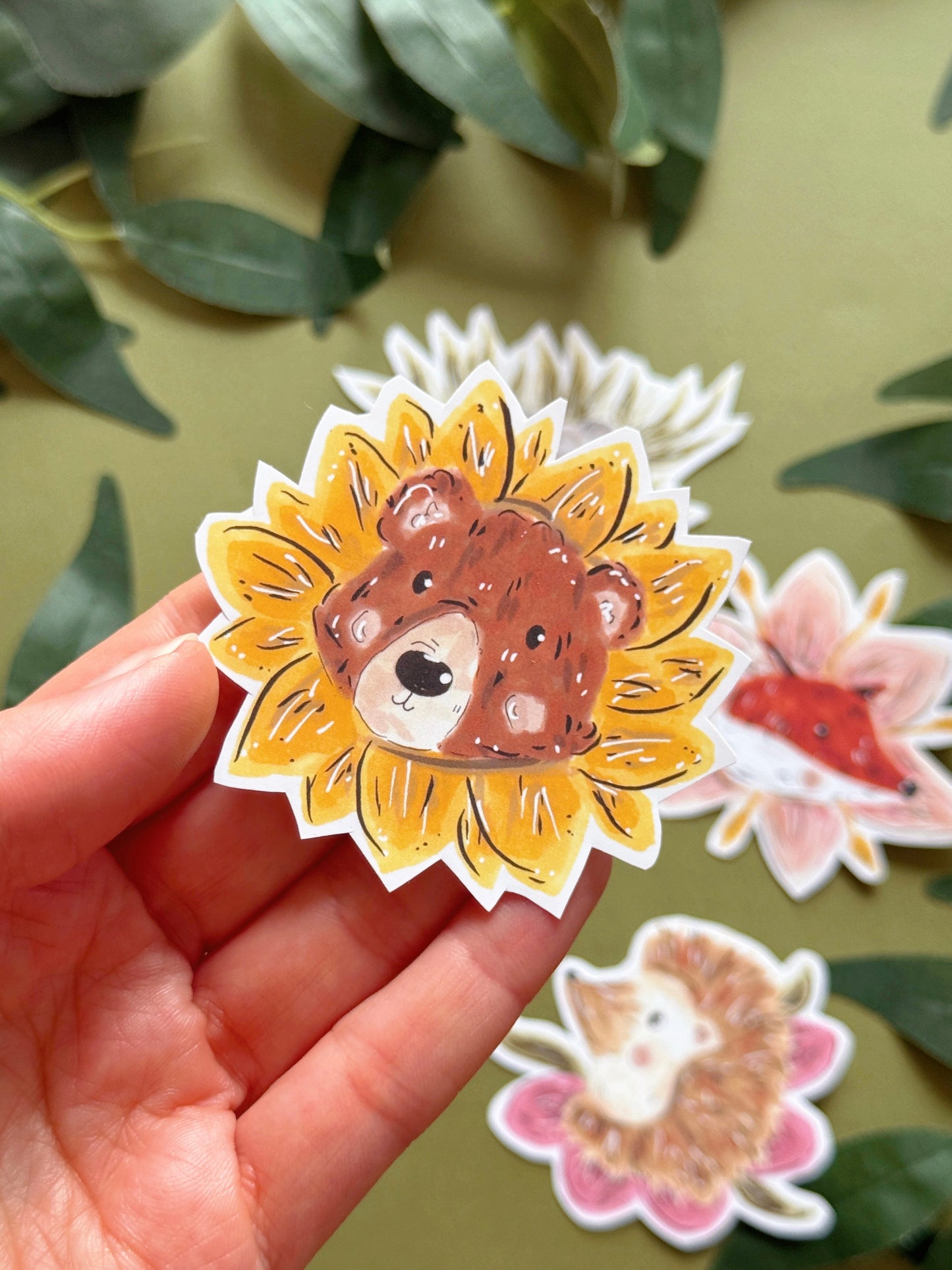 Flower Animals Sticker