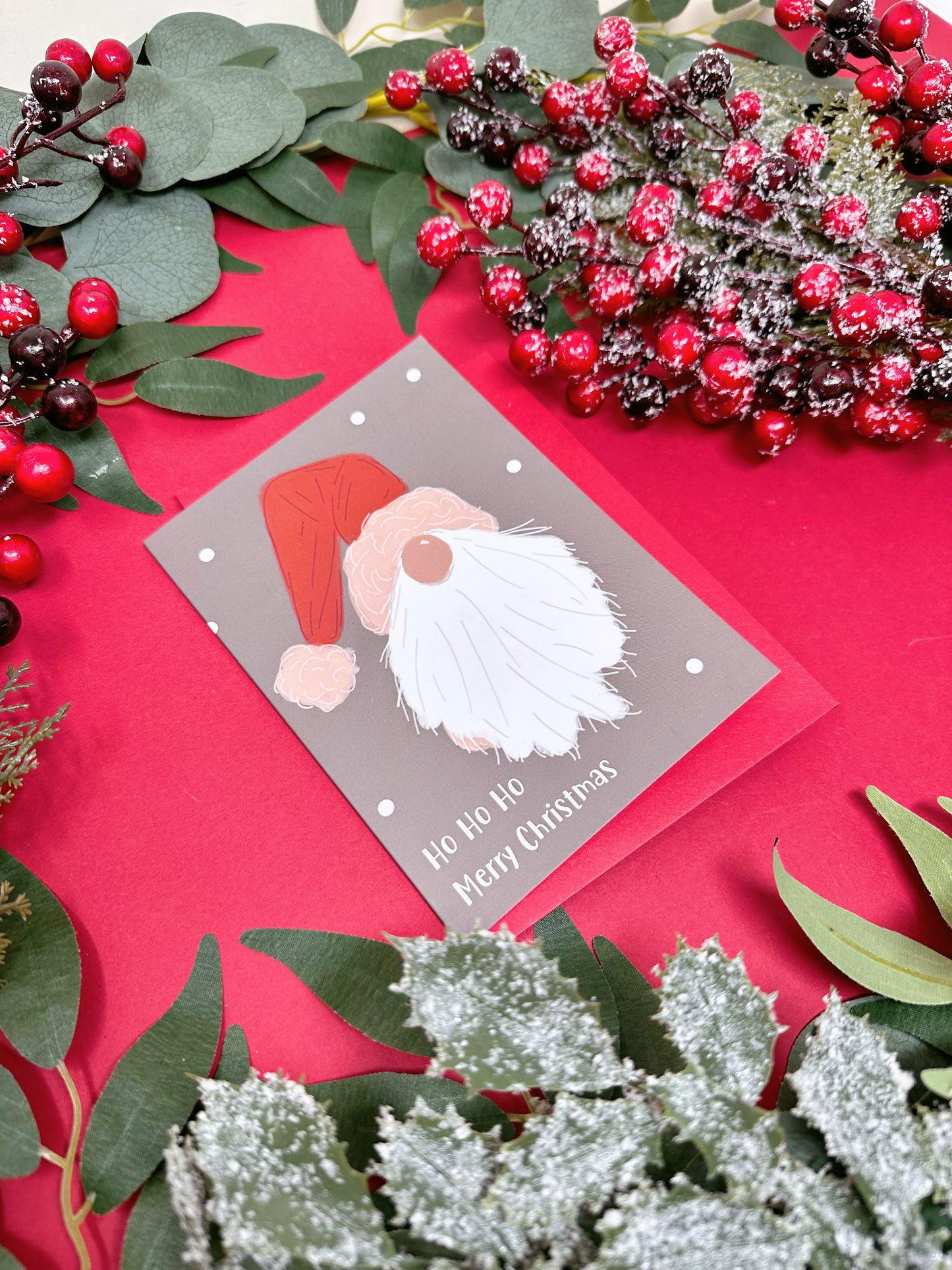 Gonk Christmas Card - Santa