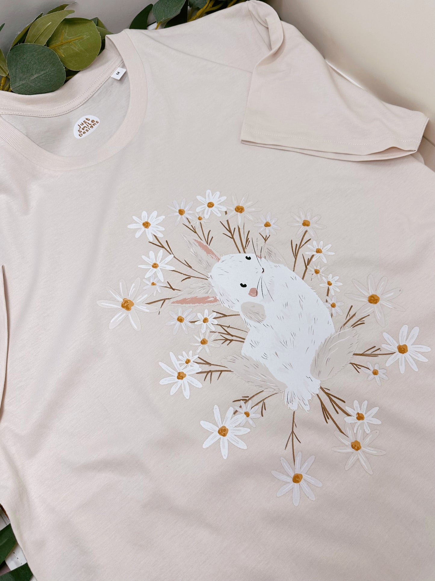 Daisy Rabbit Graphic T-Shirt - Organic Cotton